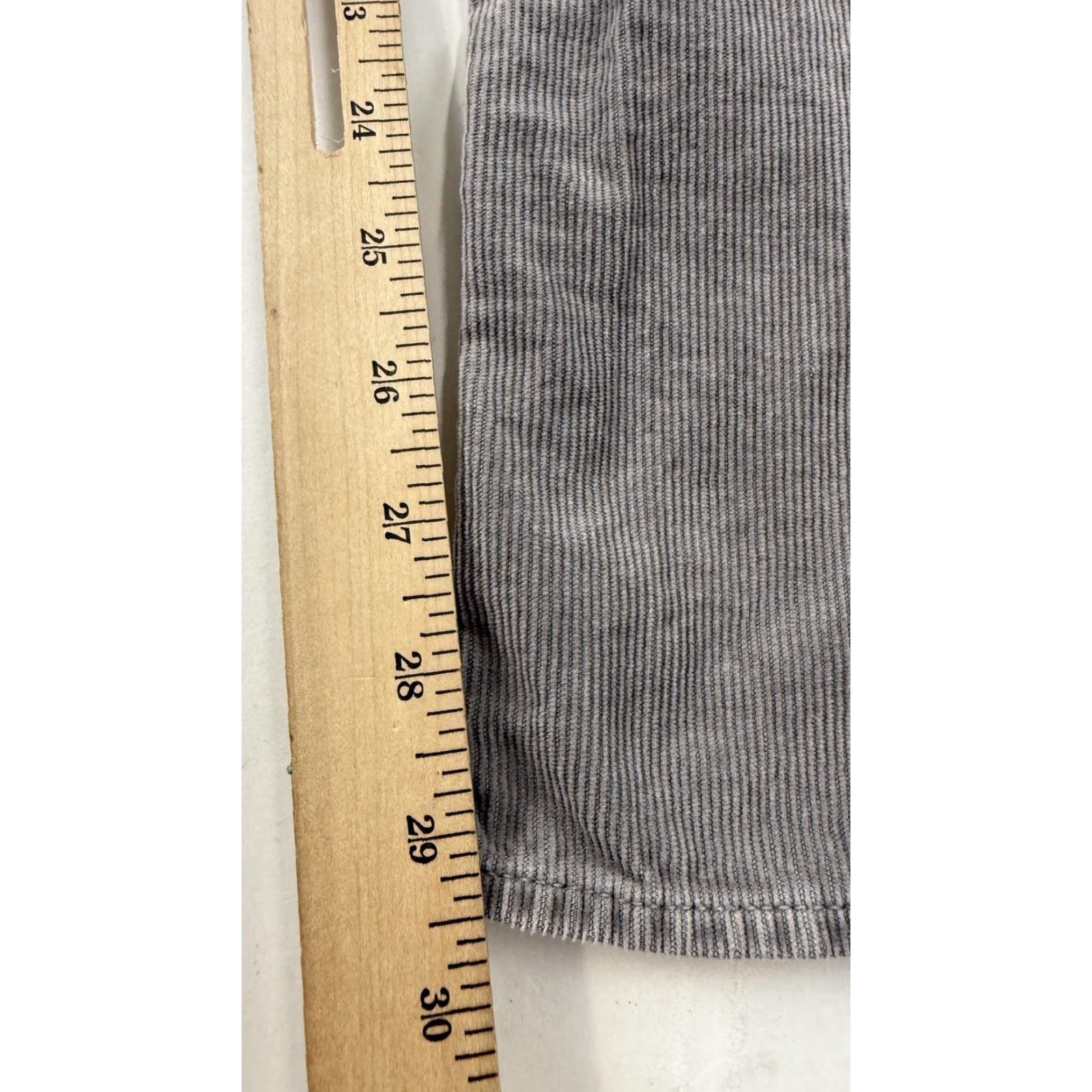 J.Crew J.Crew Pants Womens 24S Gray City Fit Corduroy Straight Leg Chino Petite Casual Size 42" / US 20 - 5 Thumbnail