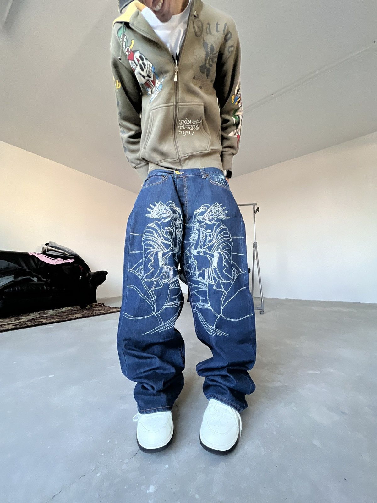 Christian Audigier NWT CHRISTIAN AUDIGIER Jeans Baggy Gangsta Size US 38 / EU 54 - 1 Thumbnail
