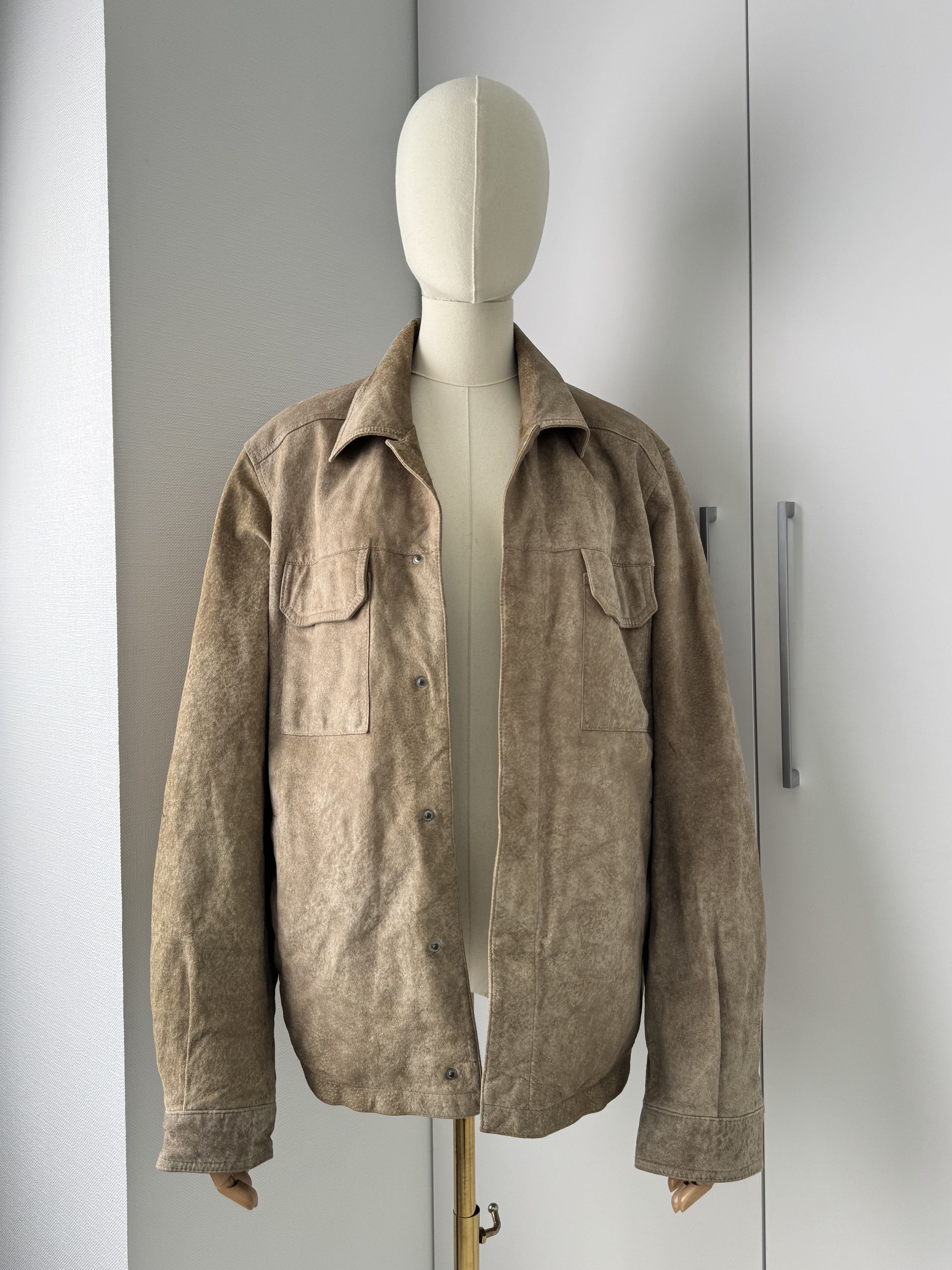 Genuine Leather Y2K Suede Leather Jacket Mens Overshirt Button Up Casual Size US M / EU 48-50 / 2 - 3 Thumbnail