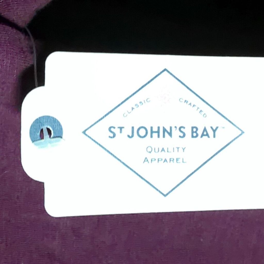 St. Johns Bay St. John's Bay Merlot Long Sleeve Henley Tee Size L / US 10 / IT 46 - 5 Thumbnail