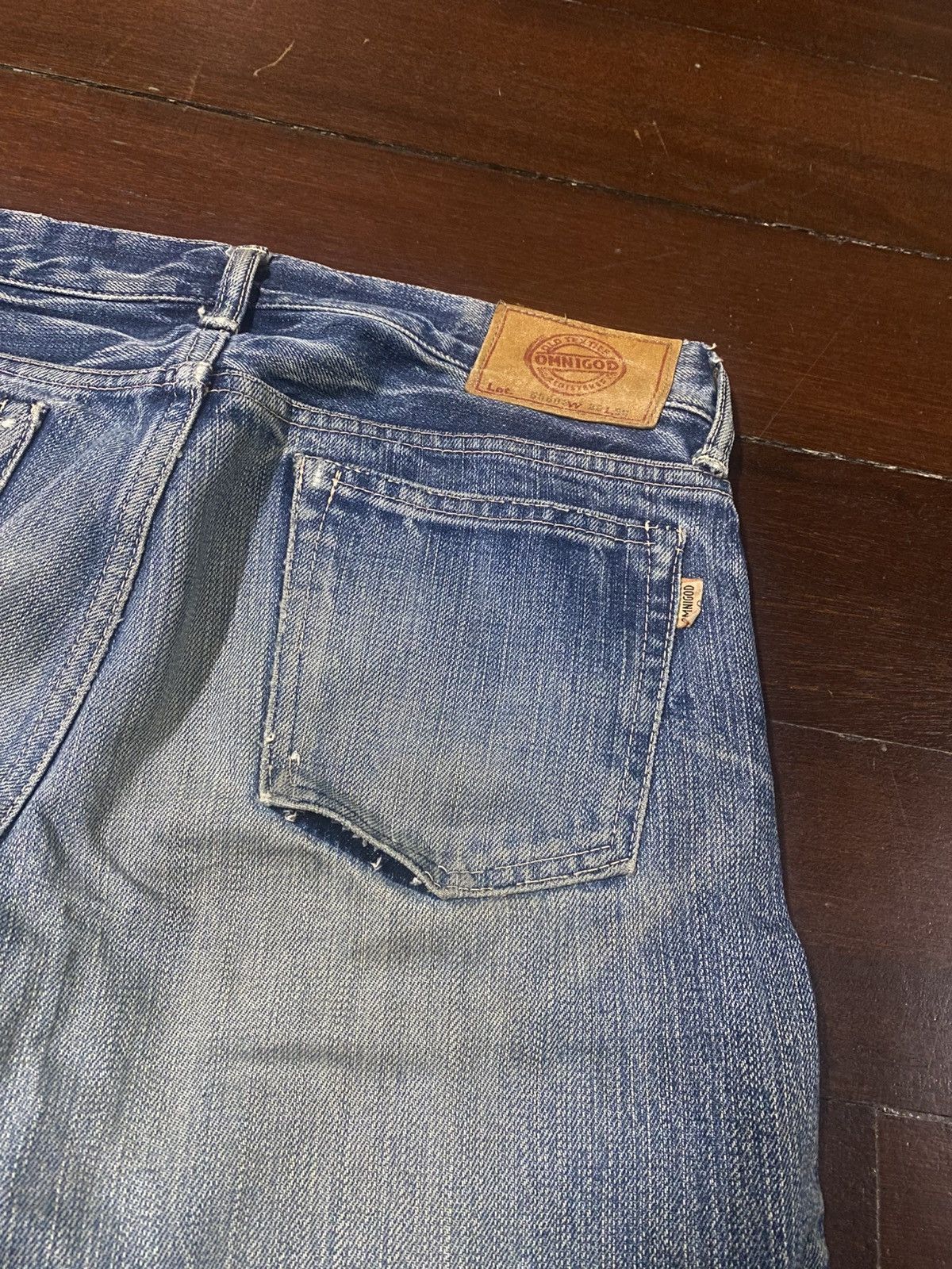 OMNIGOD Vintage omnigod mud wash flare selvedge jeans Size US 31 - 18 Thumbnail