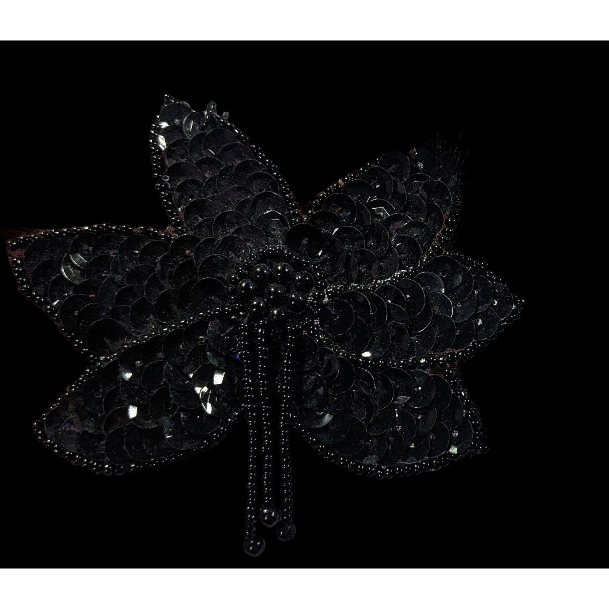 Other Gothic Floral Beaded Sequin Pendant Necklace Size ONE SIZE - 10 Thumbnail
