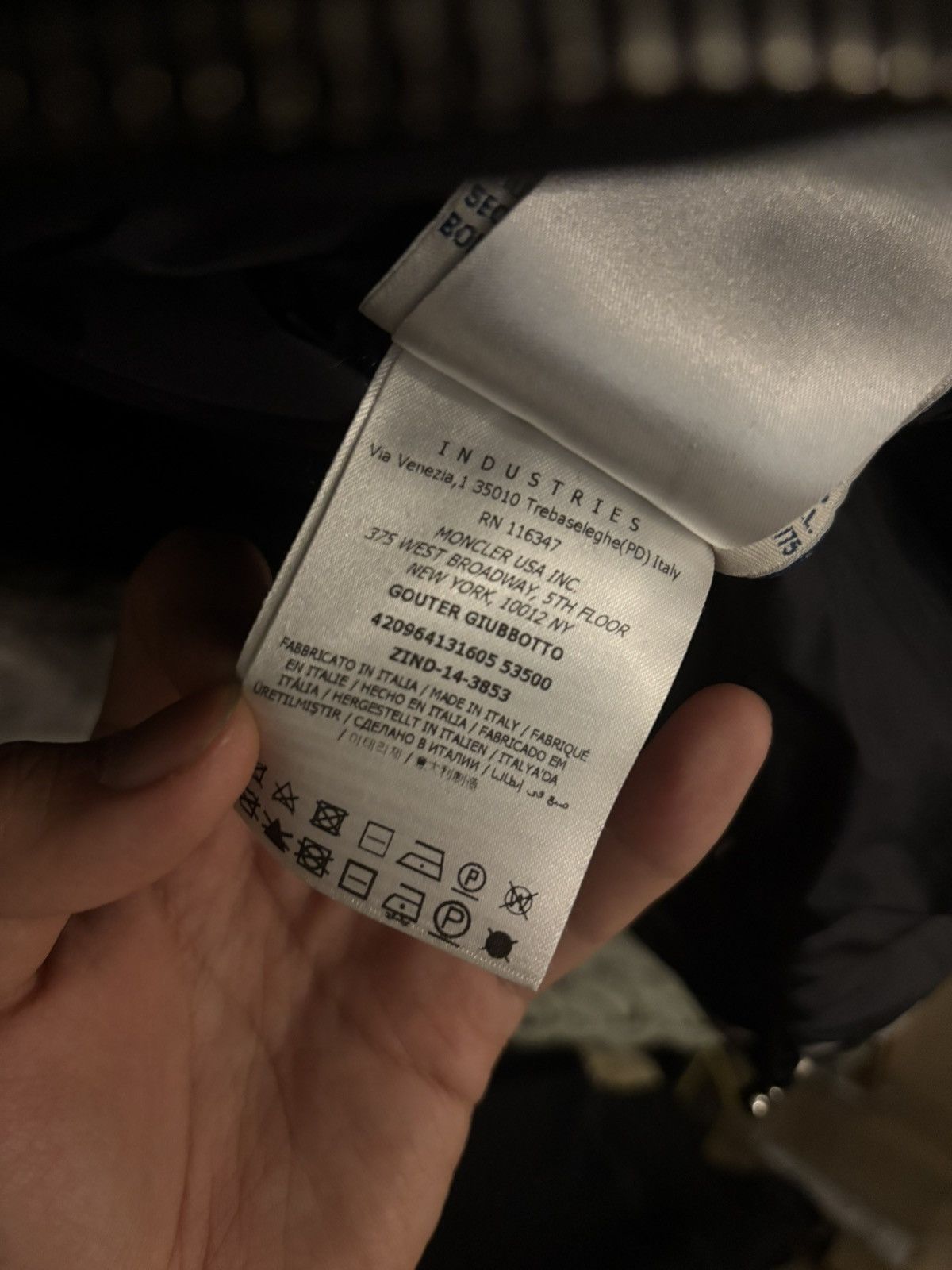 Moncler 14AW MONCLER X DAN HOLDSWORTH BLACKOUT GOUTER JACKET Size US S / EU 44-46 / 1 - 12 Thumbnail