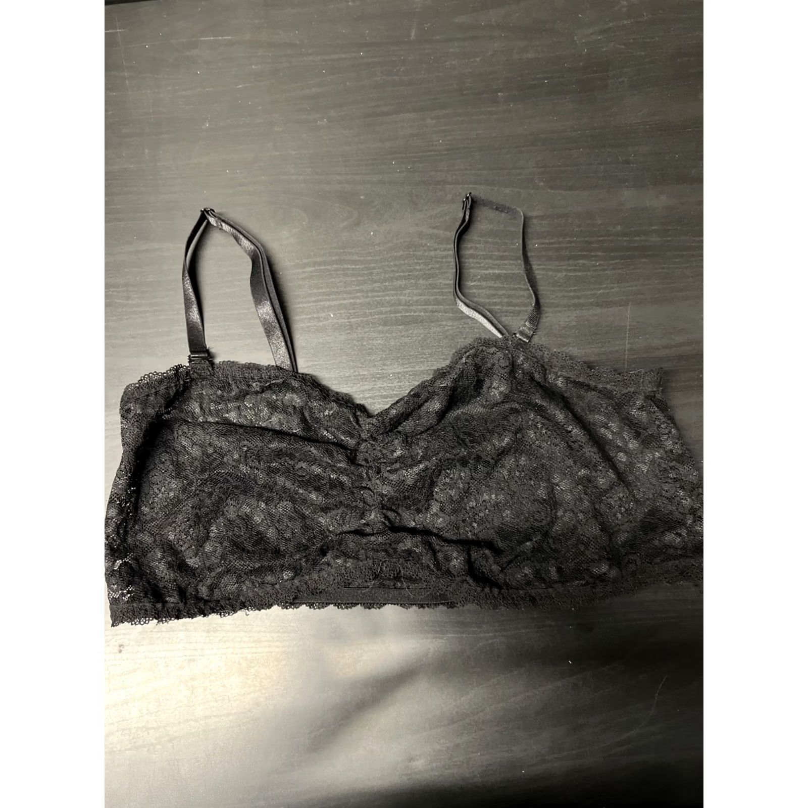 Torrid Torrid Curve Black Bralette Lace Wireless Comfortable Racerback Size 2 Size ONE SIZE - 2 Thumbnail