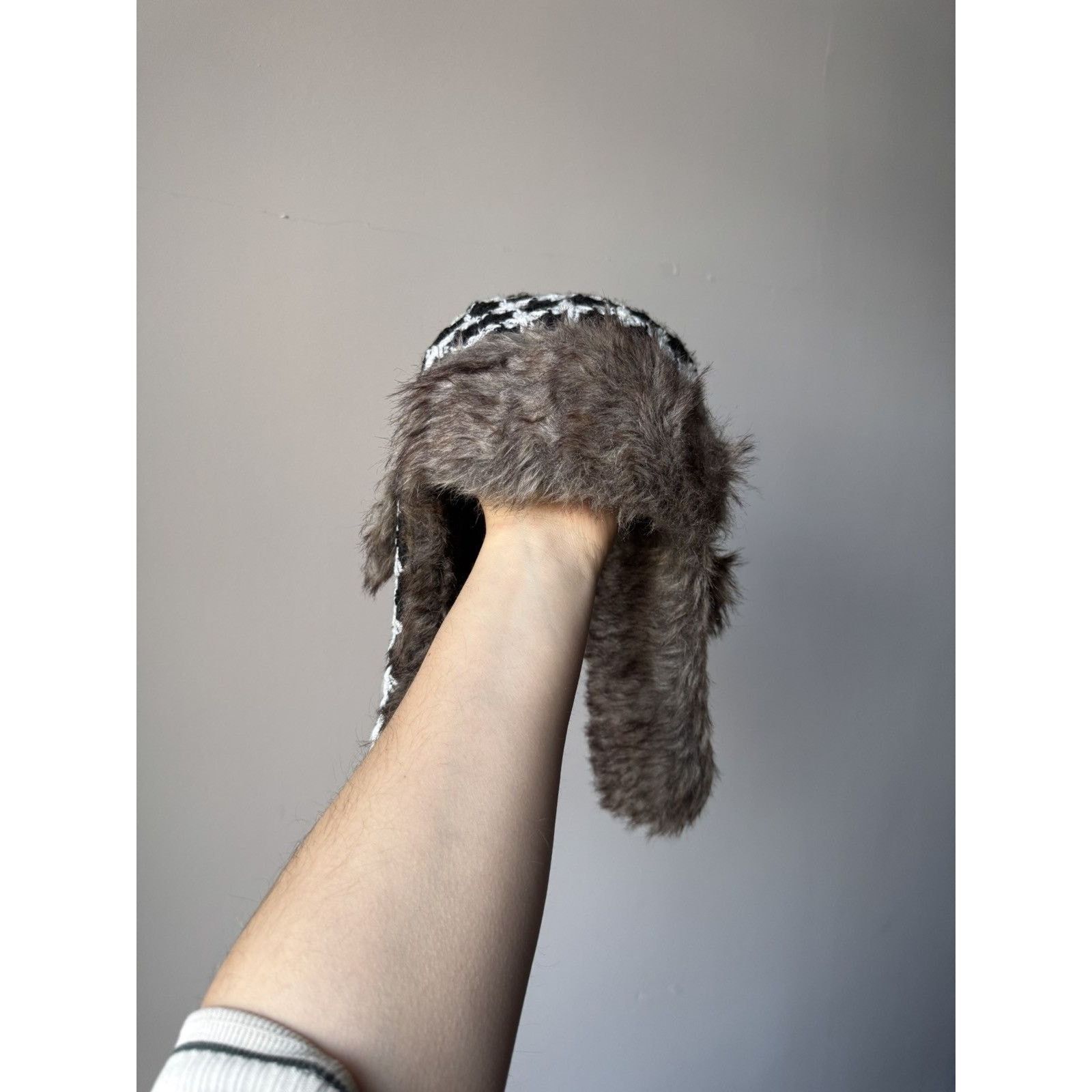 Japanese Brand Y2K Vintage Japanese Fuzzy Mohair Ushanka Hat Size ONE SIZE - 2 Thumbnail