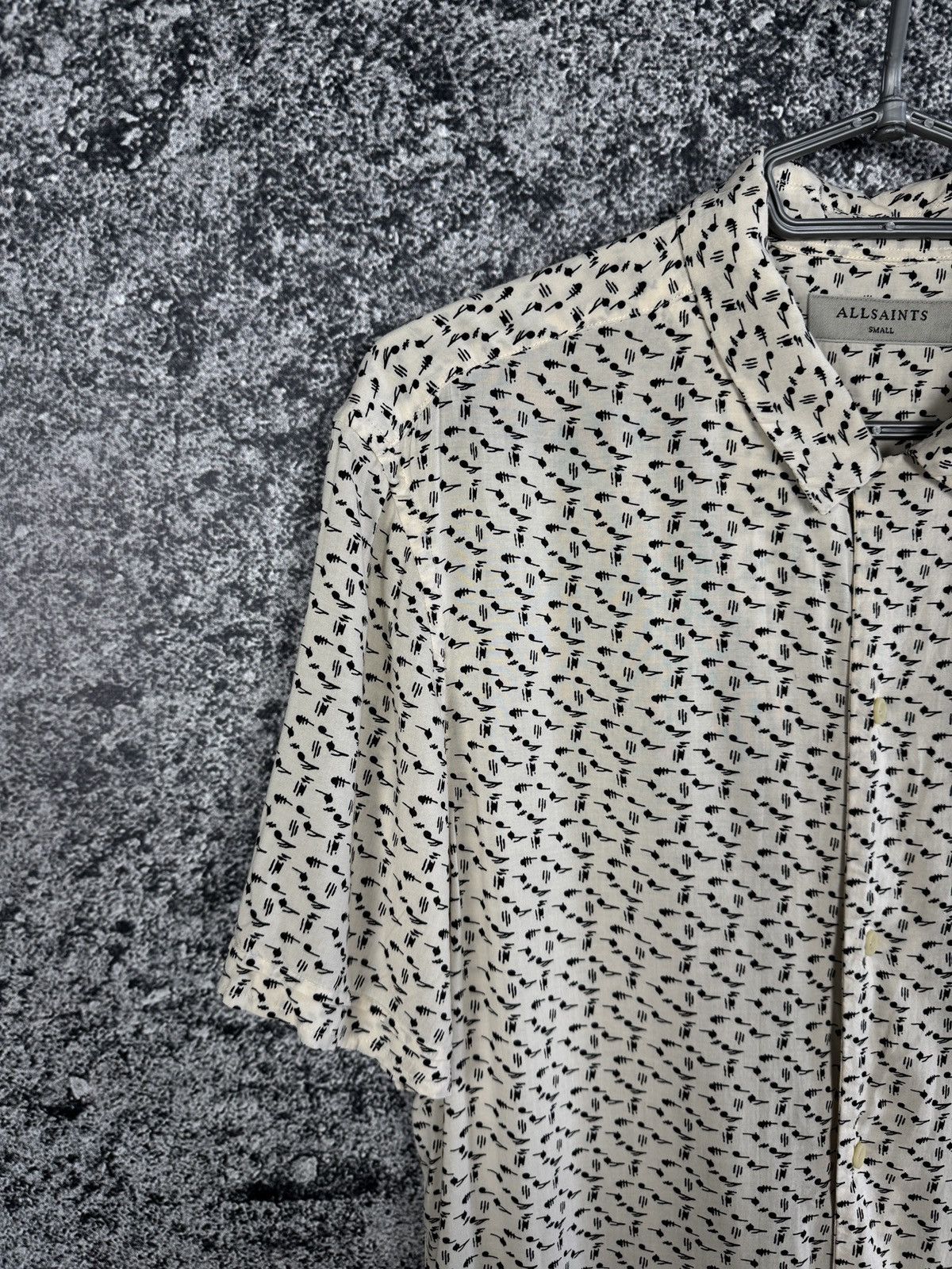Allsaints Men’s Allsaints Notes Short Sleeve Shirt Button Up Size S Size US S / EU 44-46 / 1 - 3 Thumbnail