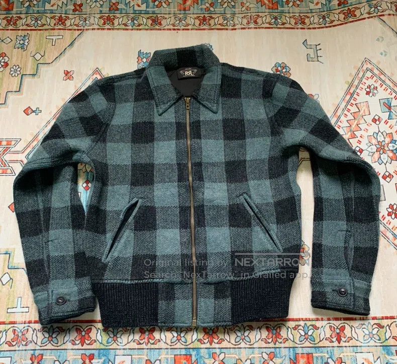 RRL Ralph Lauren RRL Ralph Lauren Classic blue-dyed wool checkered jacket Size US S / EU 44-46 / 1 - 1 Thumbnail
