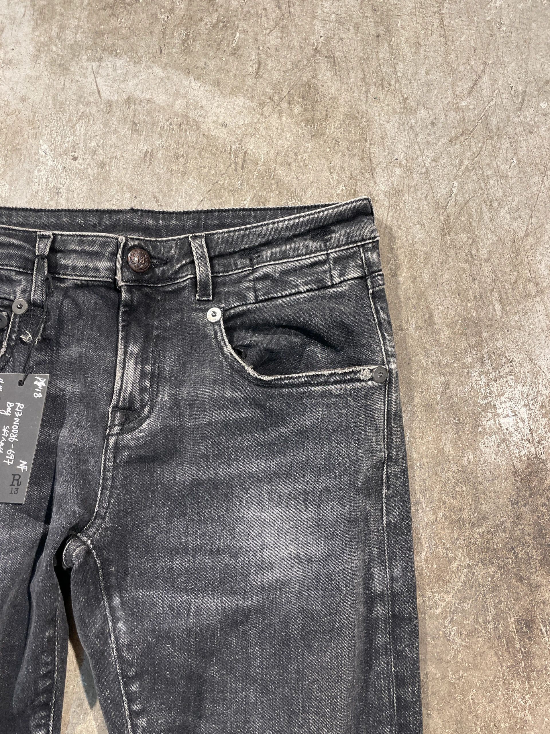 R13 R13 Boy Skinny Denim Jeans Size 27" / US 4 / IT 40 - 3 Thumbnail