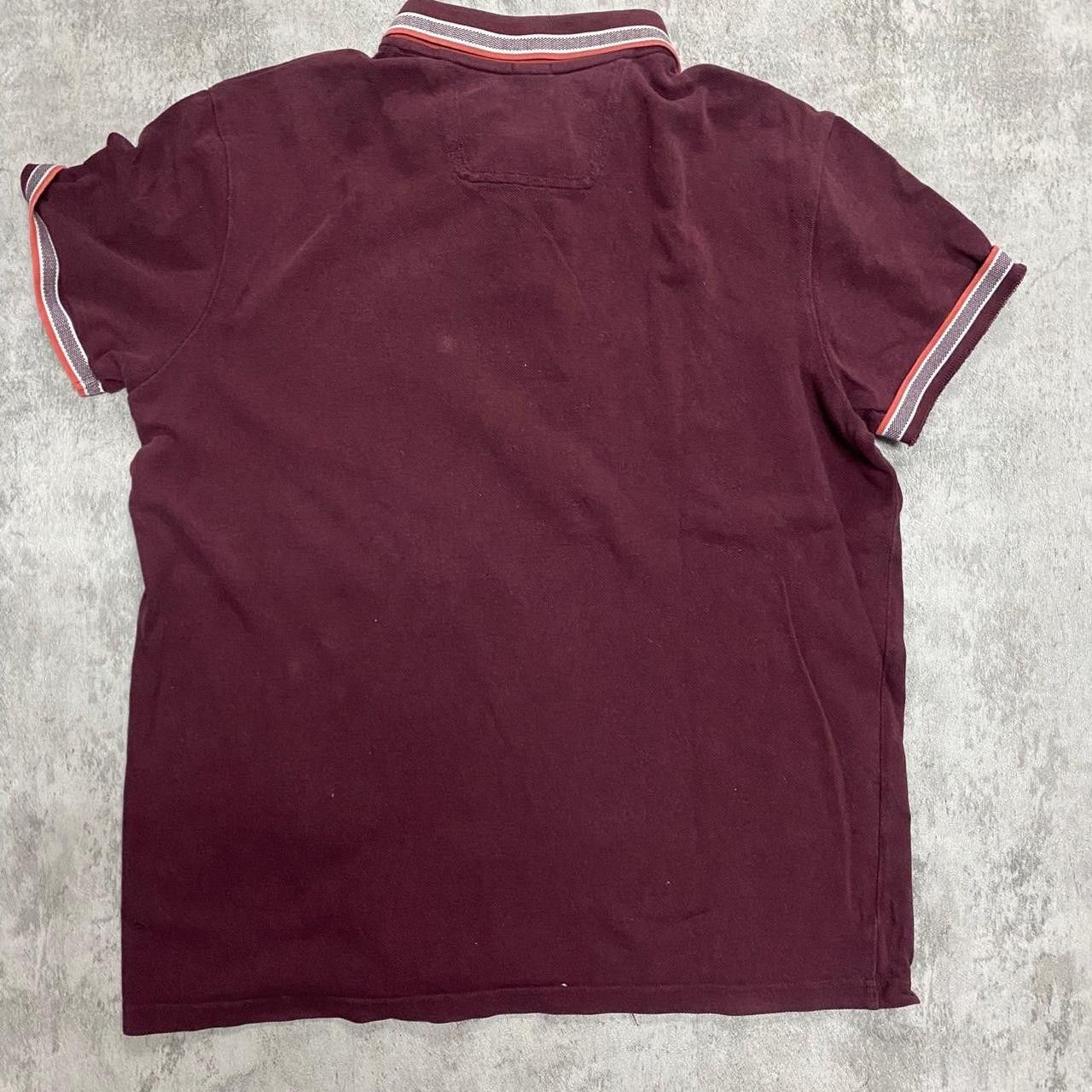 Hugo Boss Hugo Boss Polo T-Shirt Burgundy Rap hip hop gym big boy Size US XL / EU 56 / 4 - 2 Thumbnail