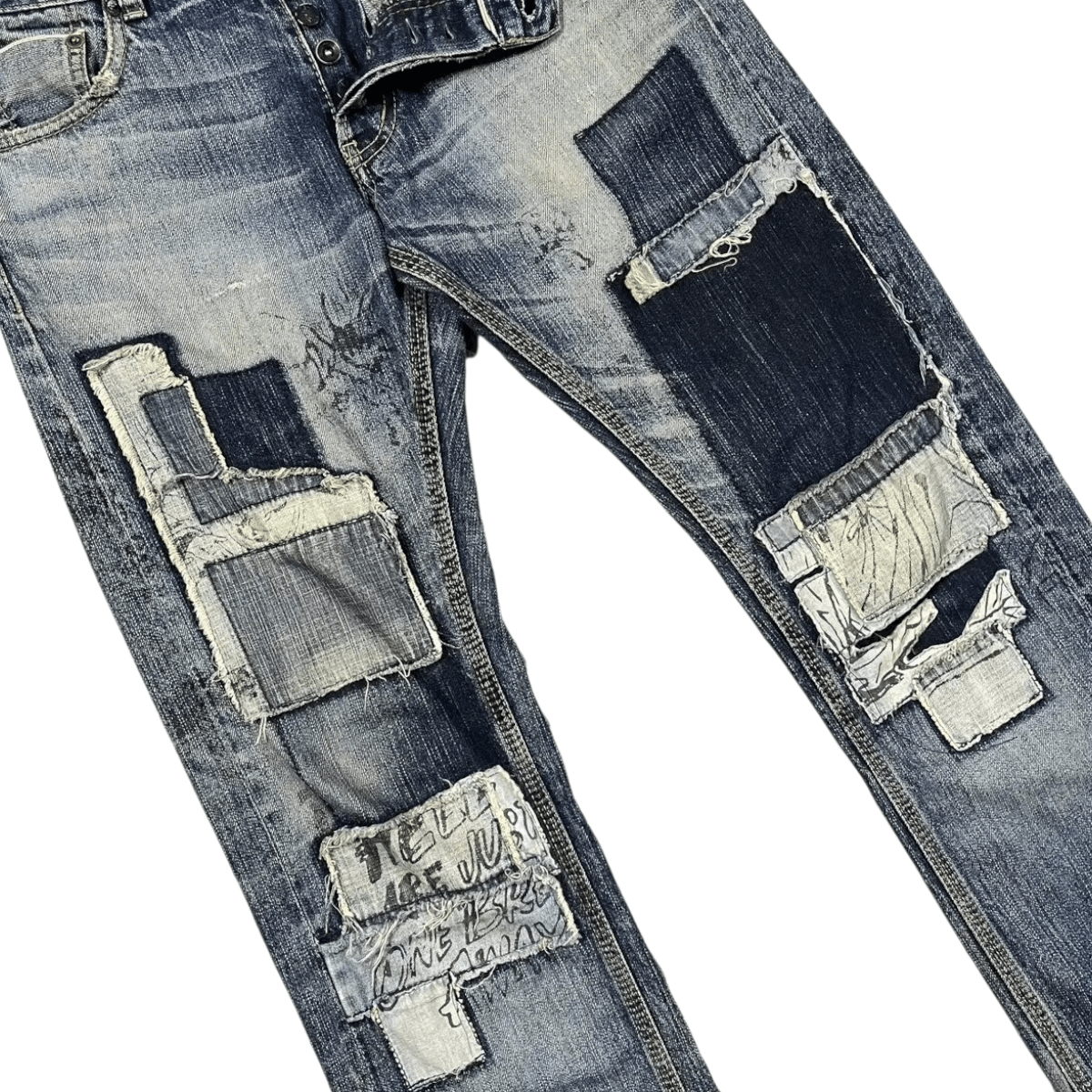 Andy Warhol × Levi's RARE Levi's X Andy Warhol Patchwork Selvedge Denim Size US 28 / EU 44 - 4 Thumbnail