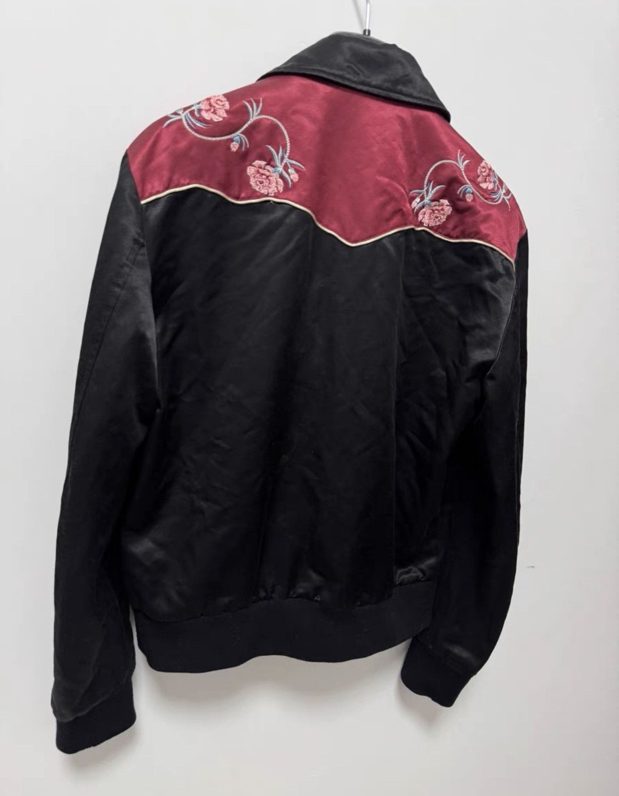 Saint Laurent Paris Saint Laurent (SLP) 16FW Embroidered Floral Varsity Jacket Size US M / EU 48-50 / 2 - 4 Thumbnail