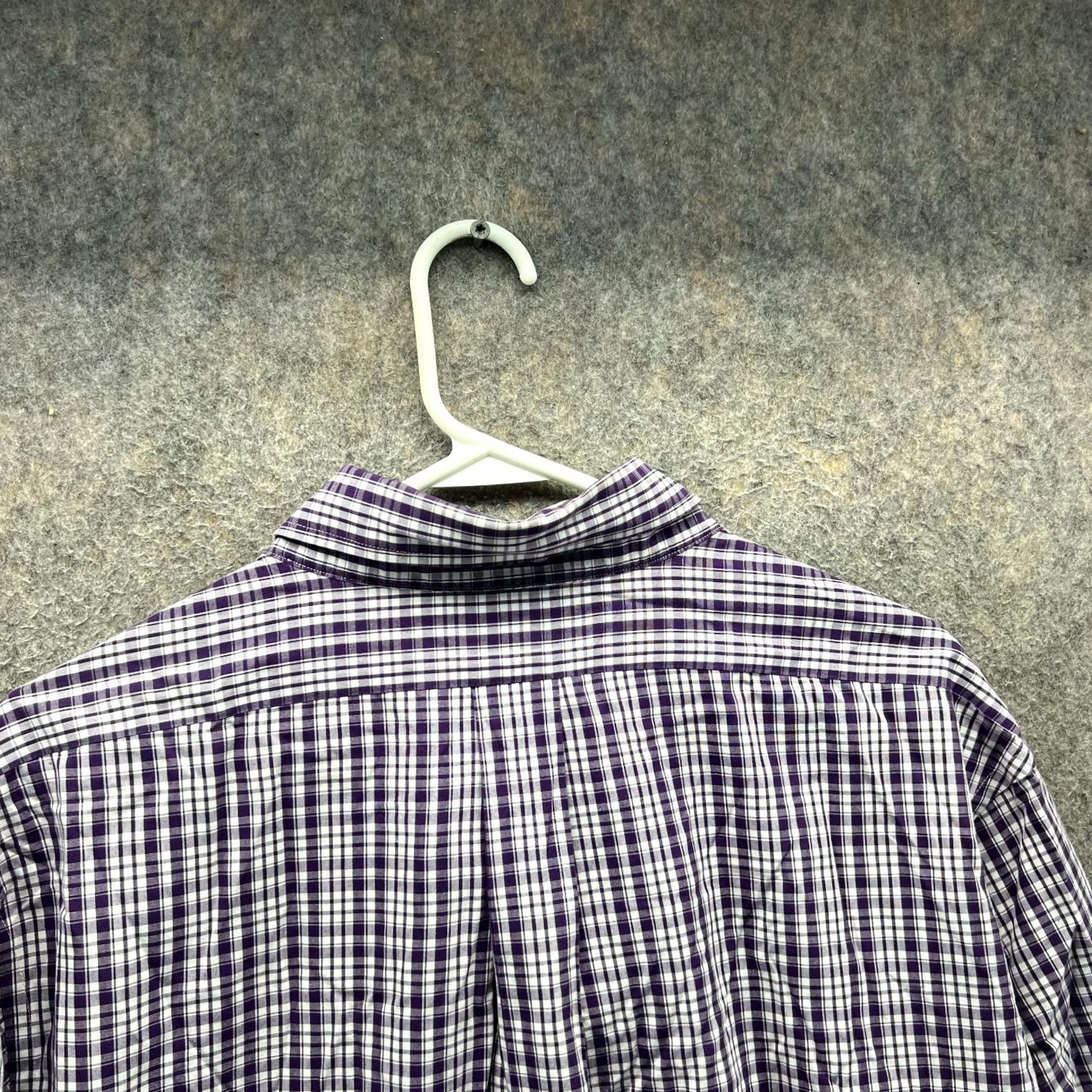 Brooks Brothers VINTAGE Brooks Brothers Shirt Mens XL Purple Button-Down Plaid Gingham Check Oxford Button-Up Long Sleeve Casual Formal Workwear Business Size US XL / EU 56 / 4 - 7 Thumbnail