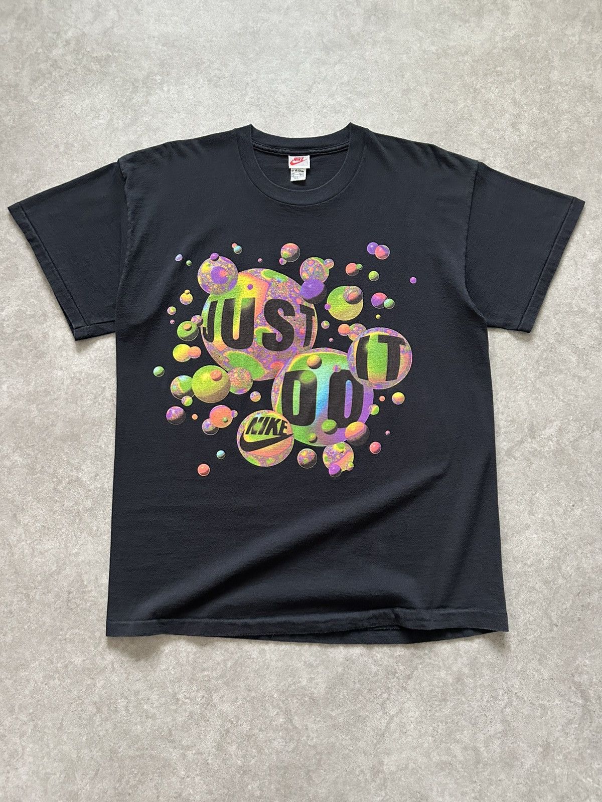 Nike 90s Nike Shirt Crazy Fractal Bubble Art Rare Graphic | Grailed 