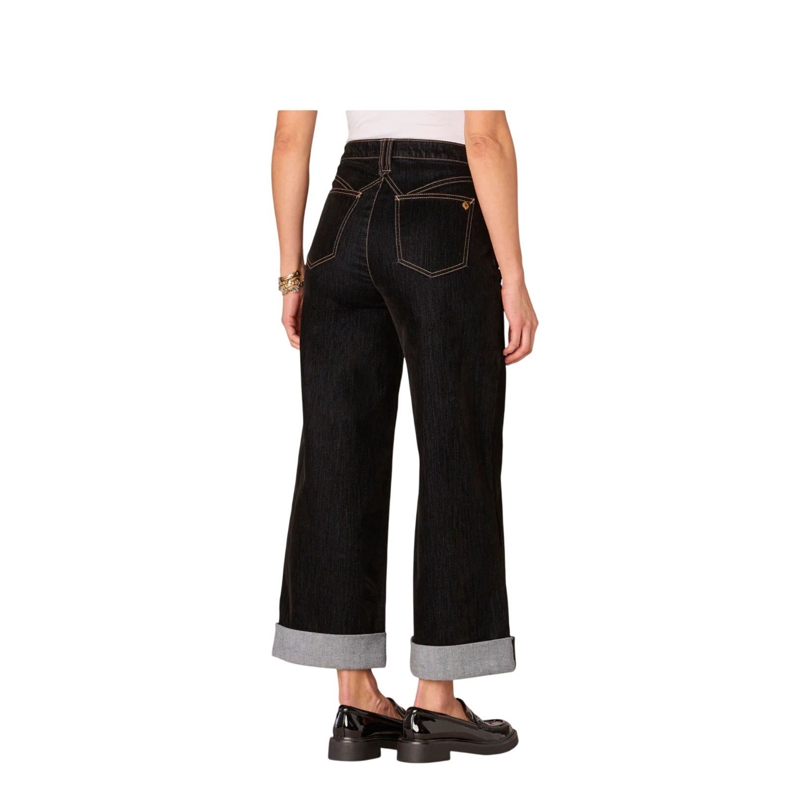 Other Democracy "Ab"solution High Rise Velvet Wide Leg Jeans NWT Size 32" / US 10 / IT 46 - 2 Thumbnail