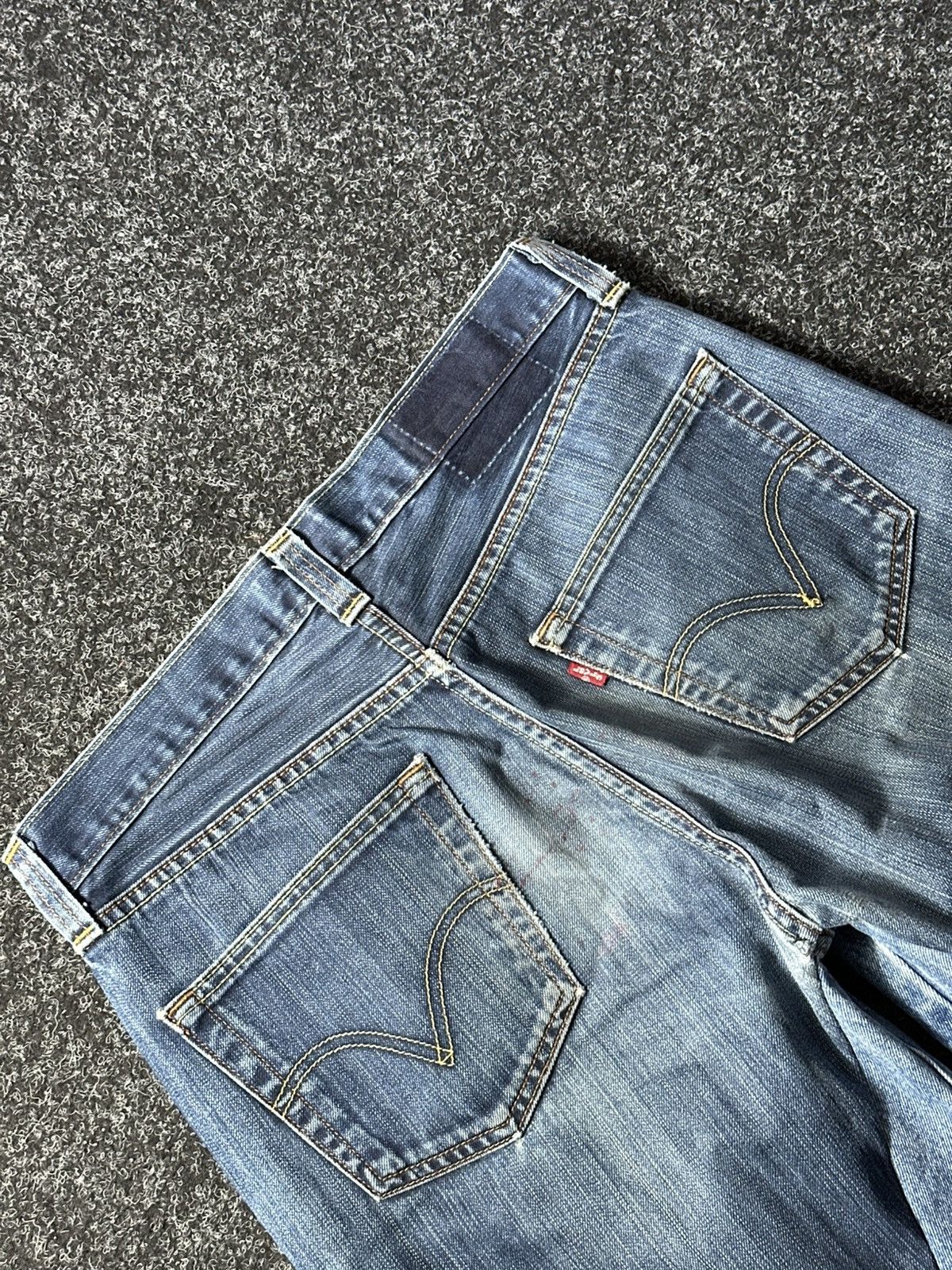 If Six Was Nine × Levi's 🚨GRAIL CUSTOM DENIM JEANS 2in1 ULTRA BAGGY Y2K JAPANESE STYL Size US 32 / EU 48 - 12 Thumbnail