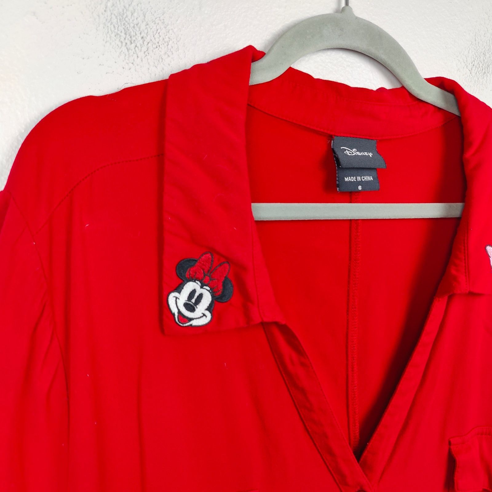 Other Disney Americana Top 6X Red Minnie Mouse Daisy Stretch Size 4XL / US 24-26 - 2 Thumbnail
