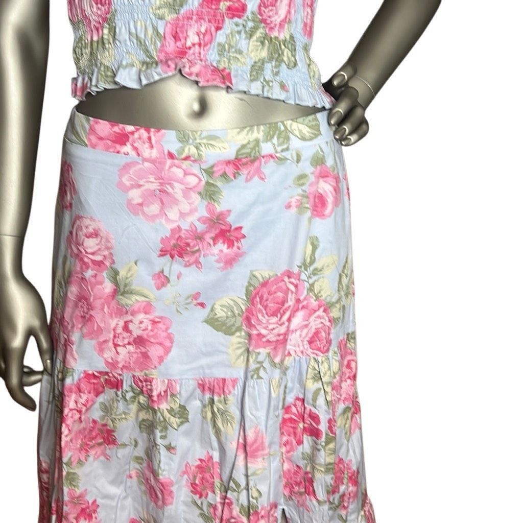 Other NWT WAYF Smock Tube Top and Maxi Tiered Skit Set Floral (011) Size XS / US 0-2 / IT 36-38 - 4 Thumbnail