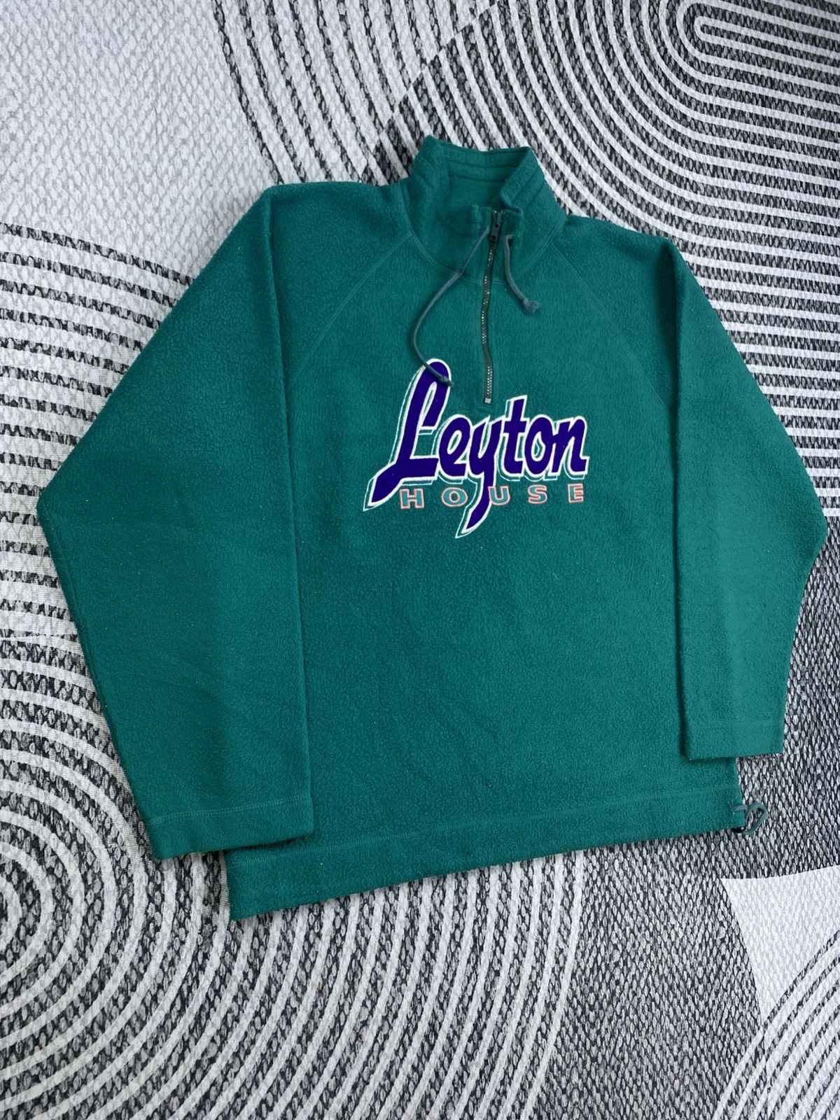 Japanese Brand Vintage Leyton House Spellout Pull Over Zipper Sweatshirt Size US M / EU 48-50 / 2 - 3 Thumbnail