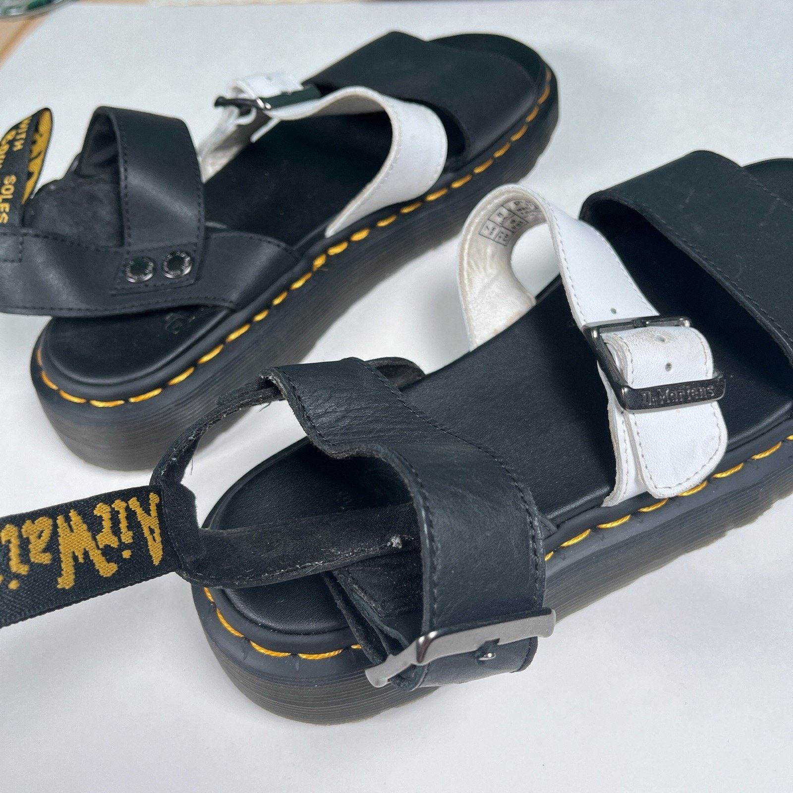 Dr. Martens Dr. Martens Gryphon Contrast Leather Strap Sandals Sz 8 Size US 8 / EU 41 - 6 Thumbnail