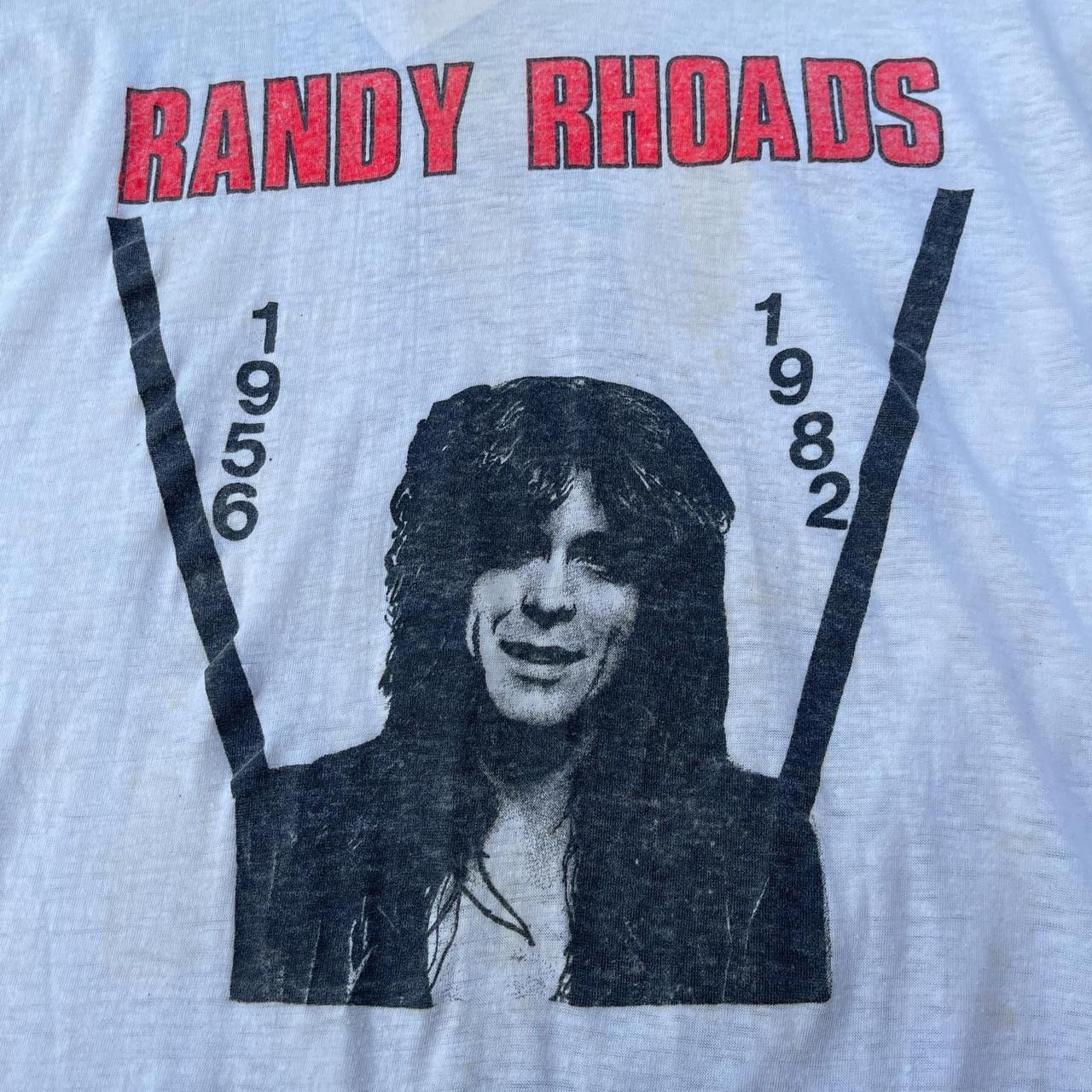 Vintage Vintage 1982 randy Rhoads memorial tee Size US M / EU 48-50 / 2 - 2 Thumbnail