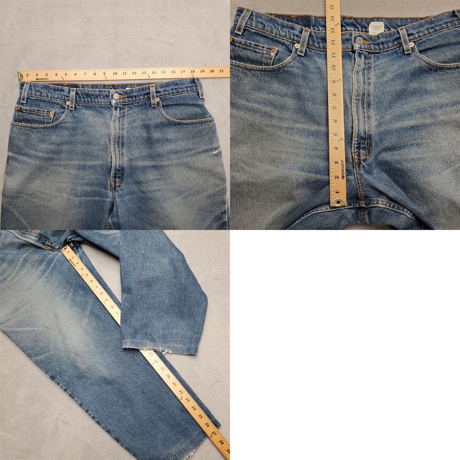 Denime VINTAGE Levis Jeans Mens 38x30 Blue 560 Denim Loose Fit Tapered Leg Cotton VTG 90s USA American Jeans Mens Size US 38 / EU 54 - 9 Thumbnail