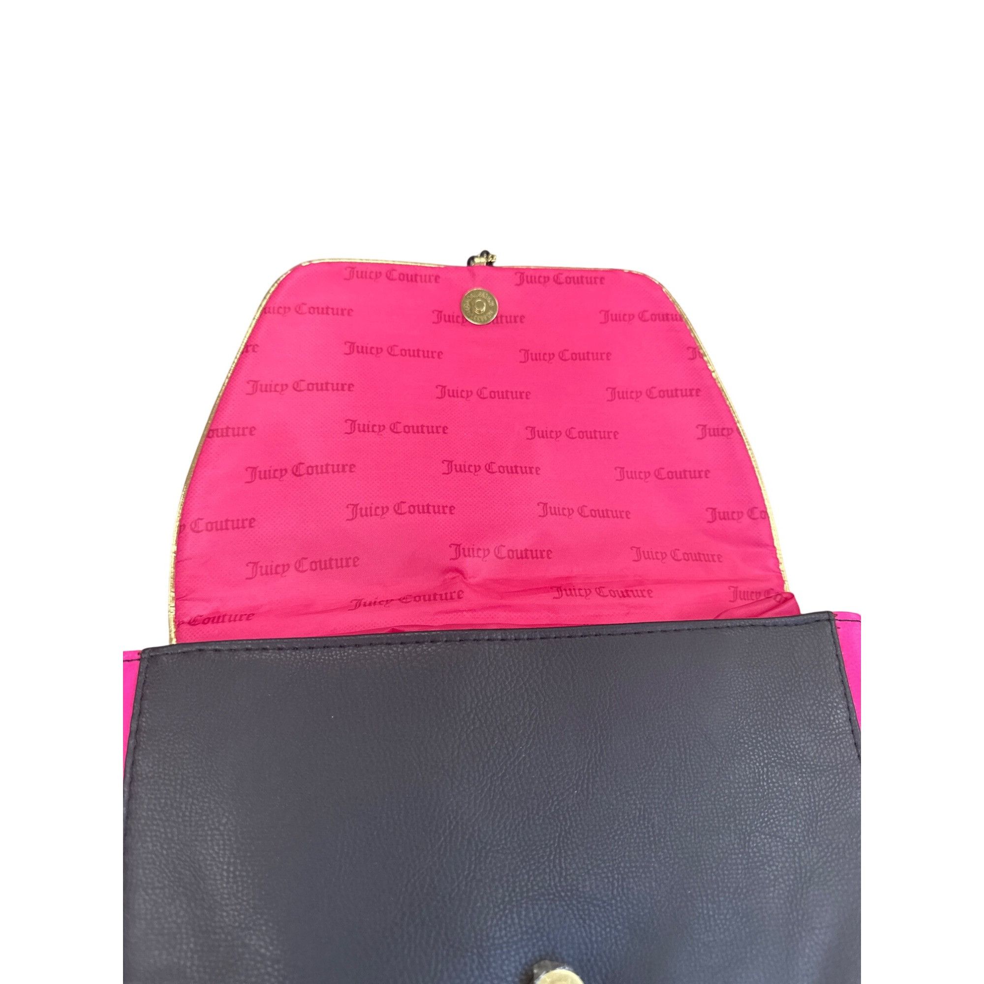 Juicy Couture Juicy Couture Womens Black & Pink Backpack With Gold Accents Size ONE SIZE - 6 Thumbnail
