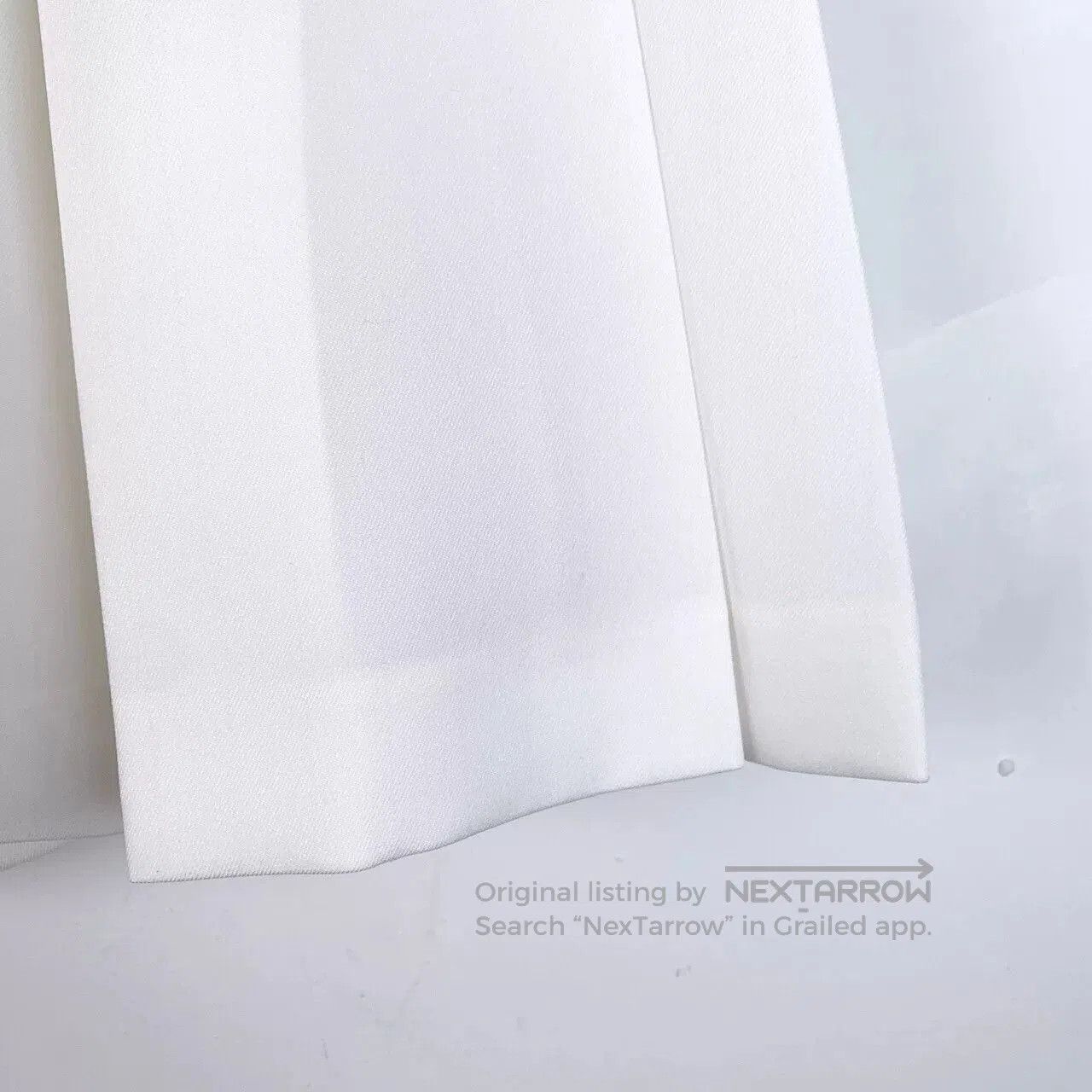 Louis Vuitton Louis Vuitton Logo Silk Blend White Pleated Skirt. Size 37" - 4 Thumbnail