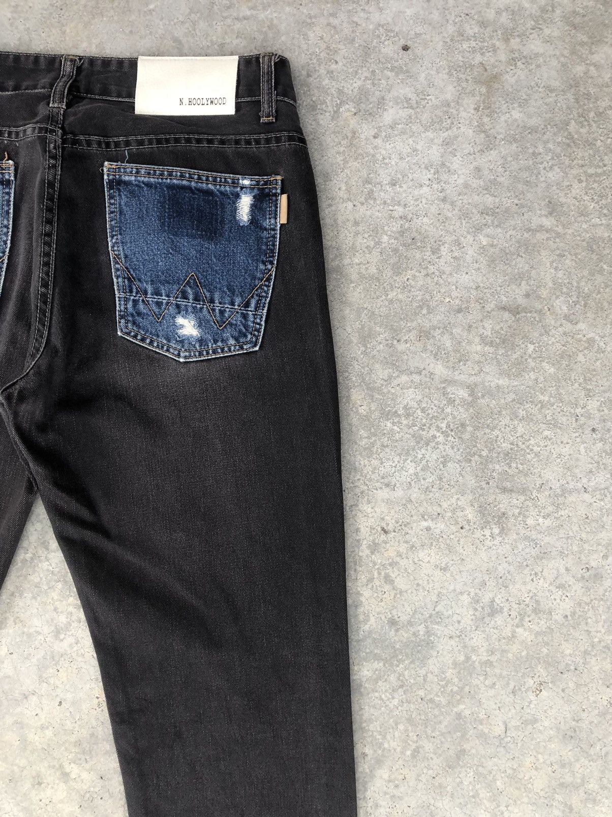 N.Hoolywood N. Hoolywood Double Sided Two Tone Denim Distressed Size US 32 / EU 48 - 10 Thumbnail