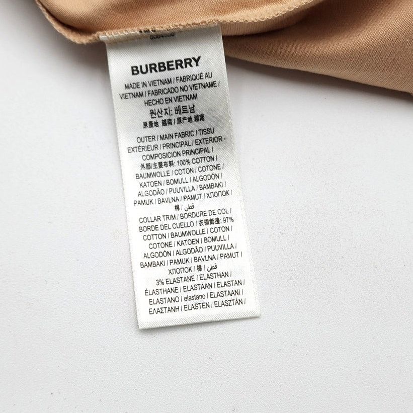Burberry WOMEN'S BURBERRY SANTO LOGO T-SHIRT/SOFT FAWN/SMALL $480 Size S / US 4 / IT 40 - 20 Thumbnail