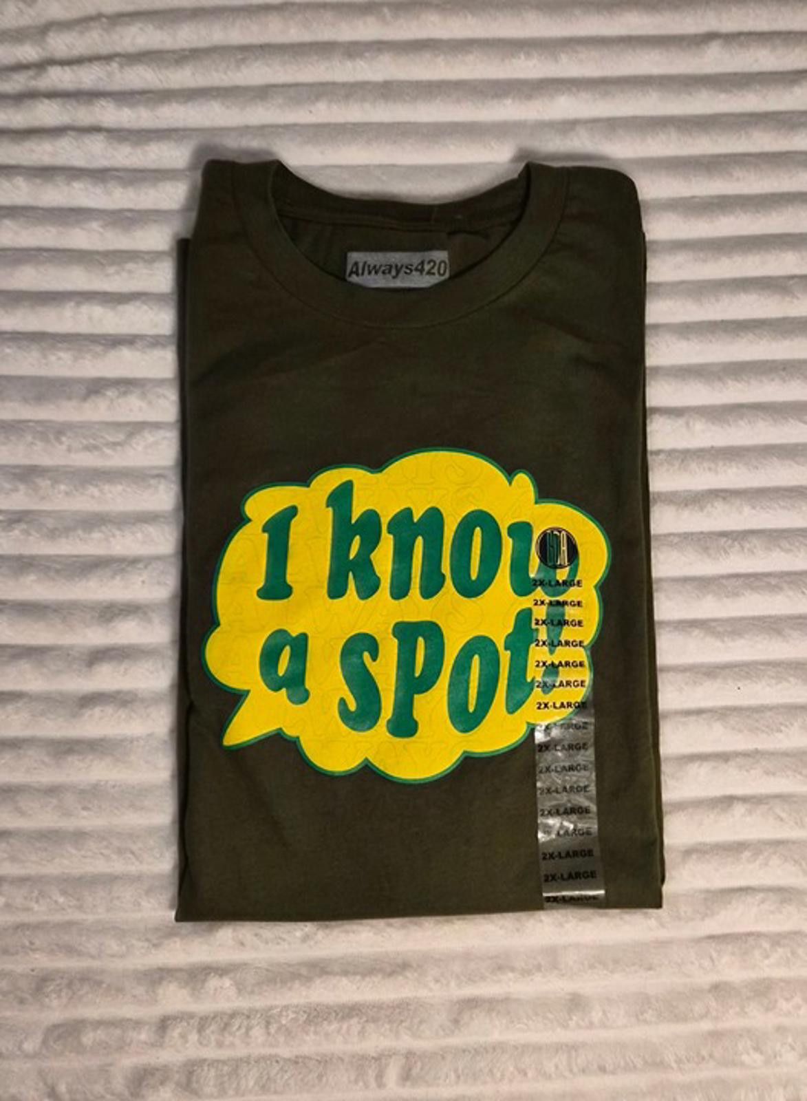 Designer Always 420 "I Know a Spot" Graphic Tee - New 2XL Size US XXL / EU 58 / 5 - 1 Preview