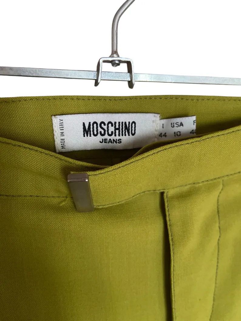 Moschino Moschino straight leg pants lime green Size 27" / US 4 / IT 40 - 6 Thumbnail