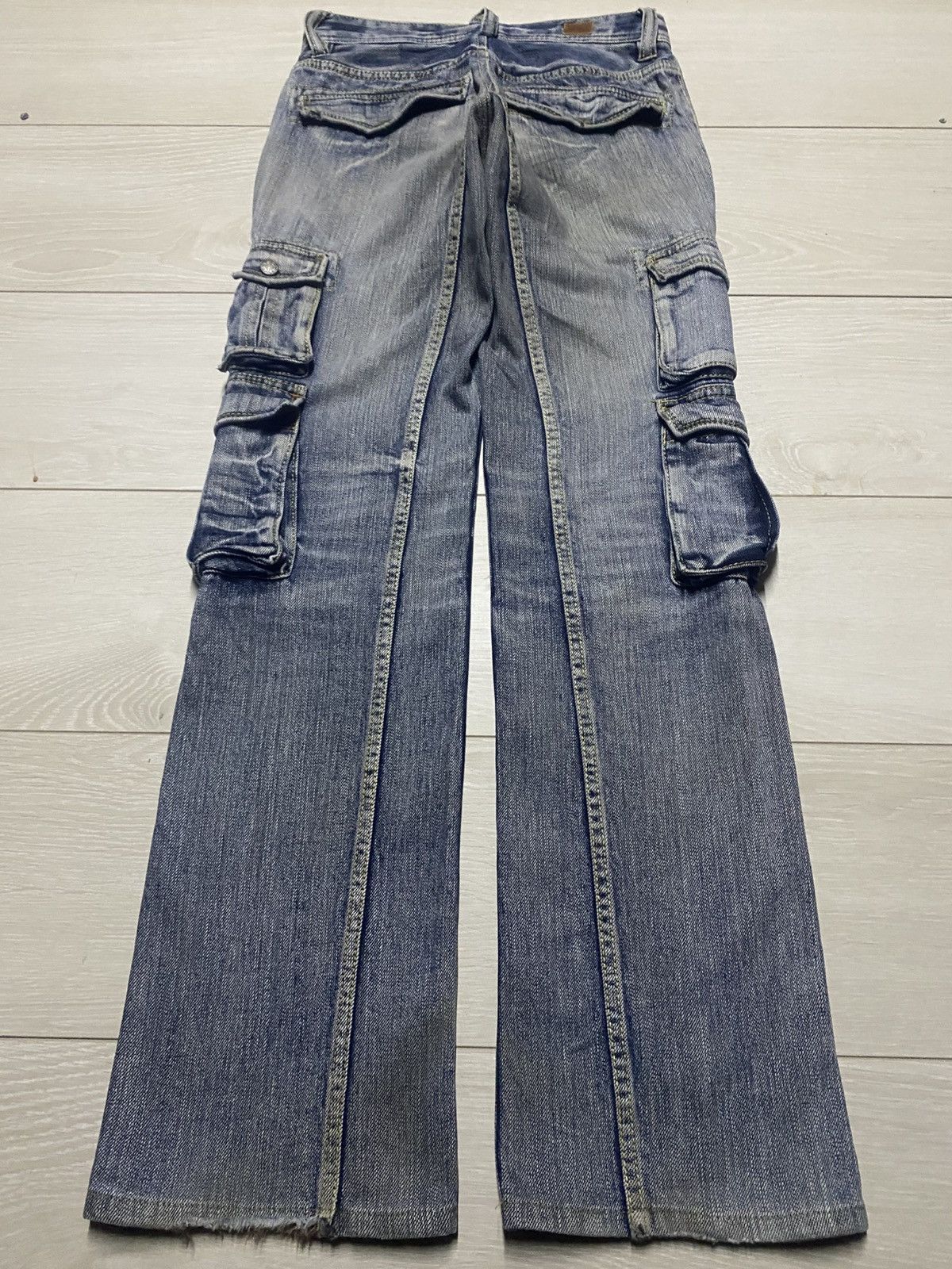 Nicole Club Japanese Nicole Club Tactical Multipocket Flare Jeans Size US 28 / EU 44 - 2 Thumbnail