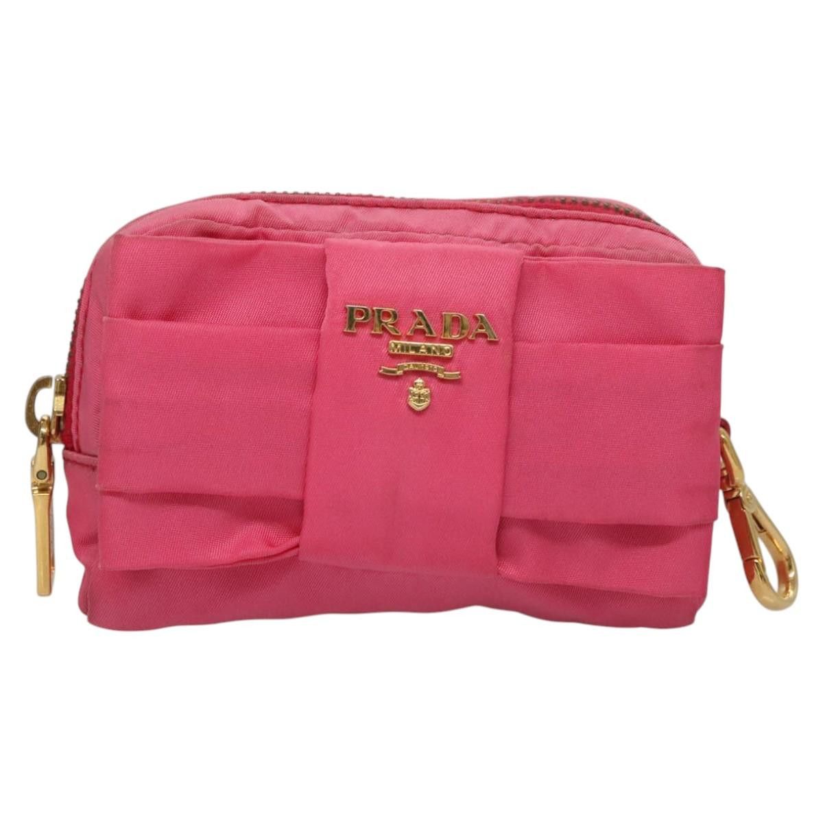 Prada Ribbon Pink Synthetic Clutch Bag (Pre-Owned) Size ONE SIZE - 1 Thumbnail