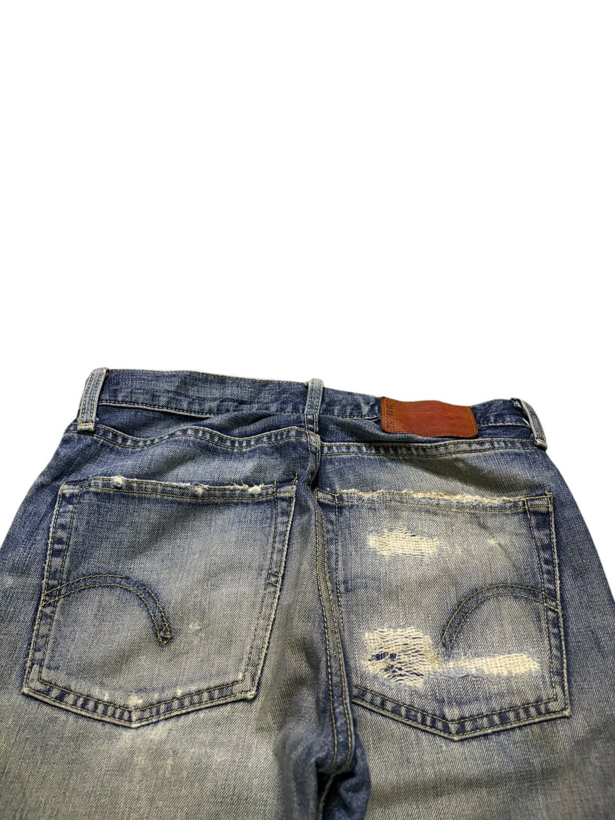 Levi's Vintage 90s Levis 502 Rusty Mud Wash Distressed Loose Jeans Size US 29 - 8 Thumbnail