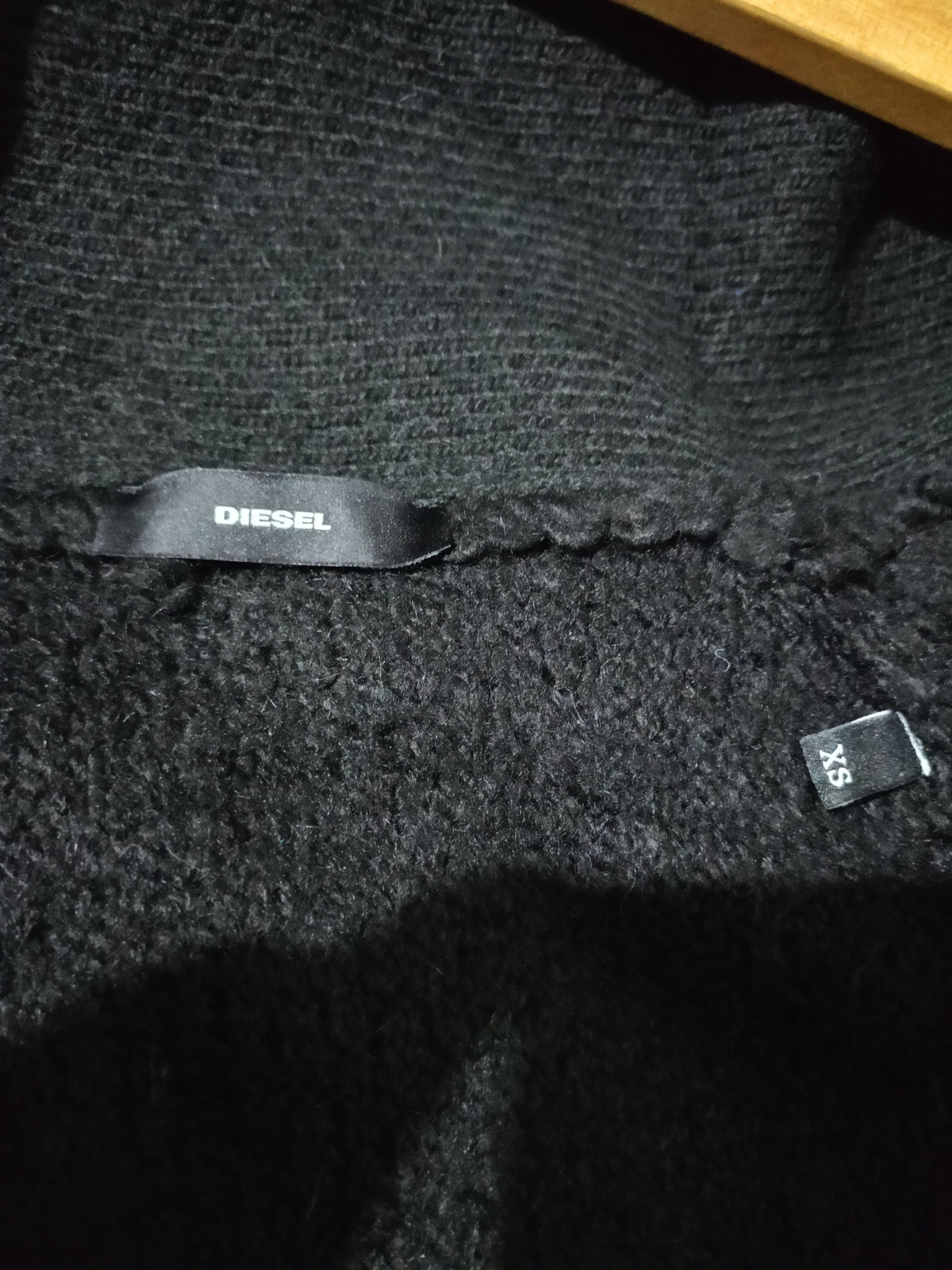 Diesel 2000s Diesel Black Knit Cardigan Size XS / US 0-2 / IT 36-38 - 7 Thumbnail