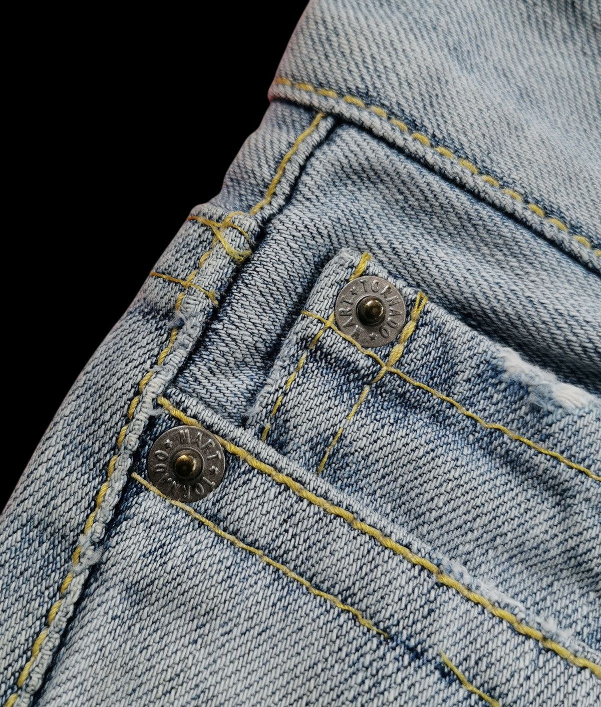 Tornado Mart Vintage Tornado Mart Flare Distressed Jeans Size US 29 - 10 Thumbnail