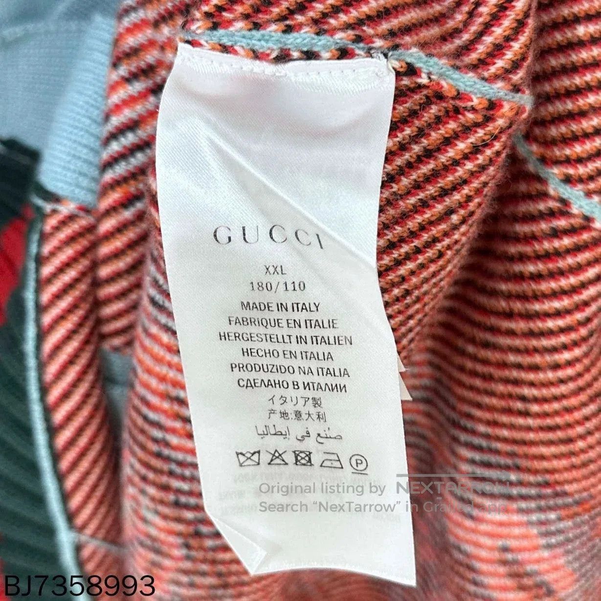 Gucci Gucci Blue Tiger Logo Cardigan. Size US XXL / EU 58 / 5 - 5 Thumbnail