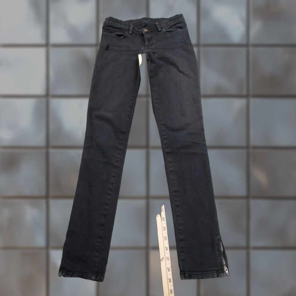 Ksubi Ksubi Jeans Womens 8 Black Skinny Distressed Zip Hem Stretch Denim Australia Size 30" / US 8 / IT 44 - 1 Thumbnail
