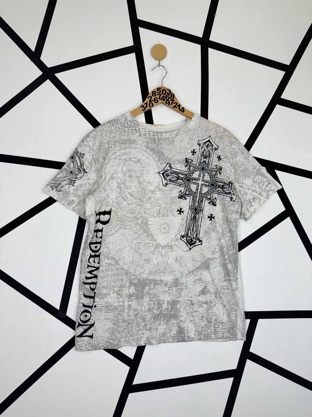 Affliction × Raw State × Vintage Vintage Y2K Raw State Cross Tee