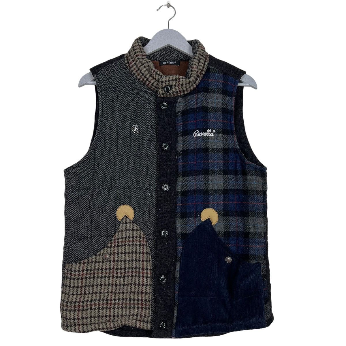 Japanese Brand 🔥 REVOLLA REMAKE PATCHWORK TANK TOP JACKET Size US M / EU 48-50 / 2 - 2 Thumbnail