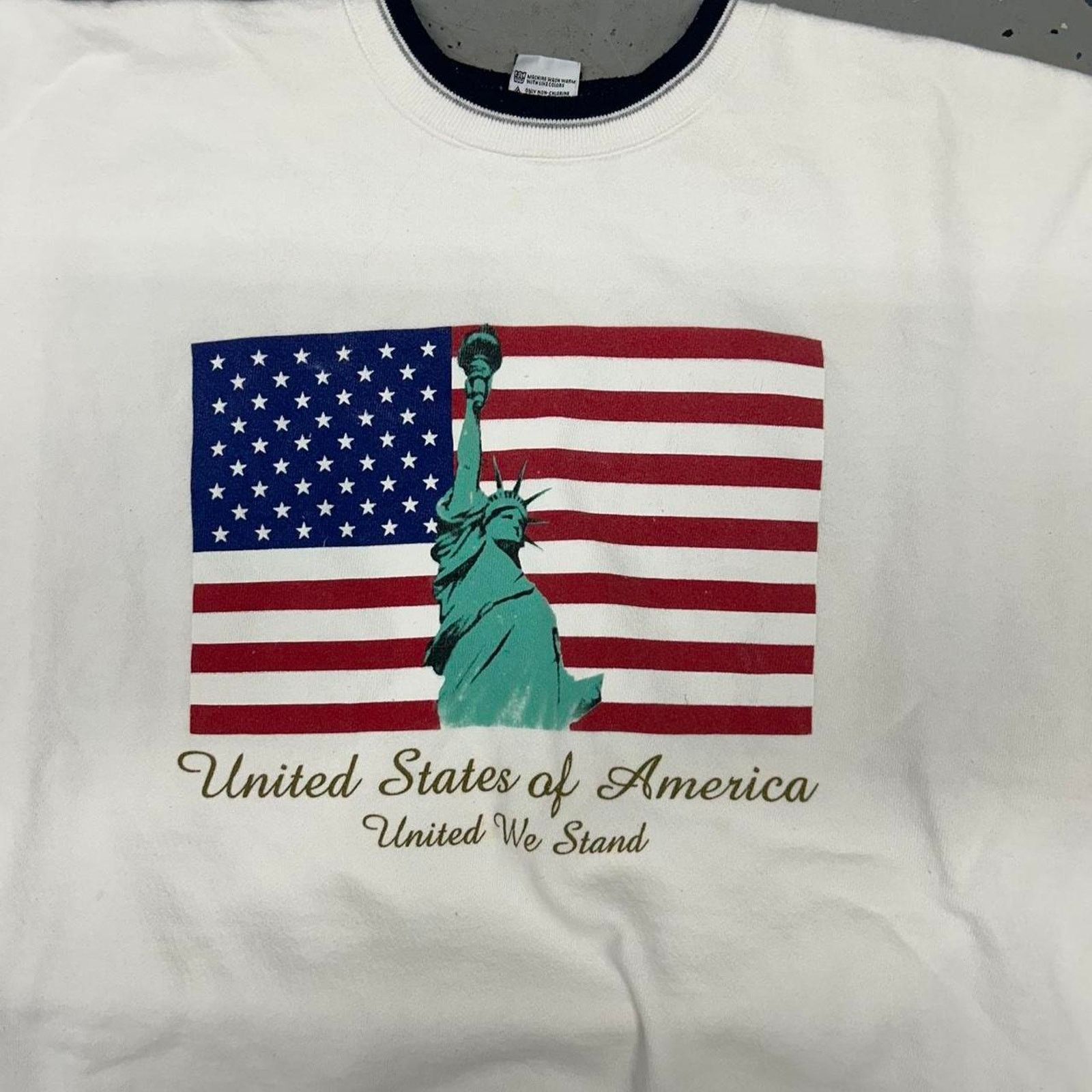Other VTG White and red United States of America cotton sweatshirt Size US XXL / EU 58 / 5 - 2 Thumbnail