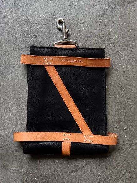 Masaki Matsushima Masaki Matsushima 90s Architectural Series Leather Waist Bag Size ONE SIZE - 1 Thumbnail