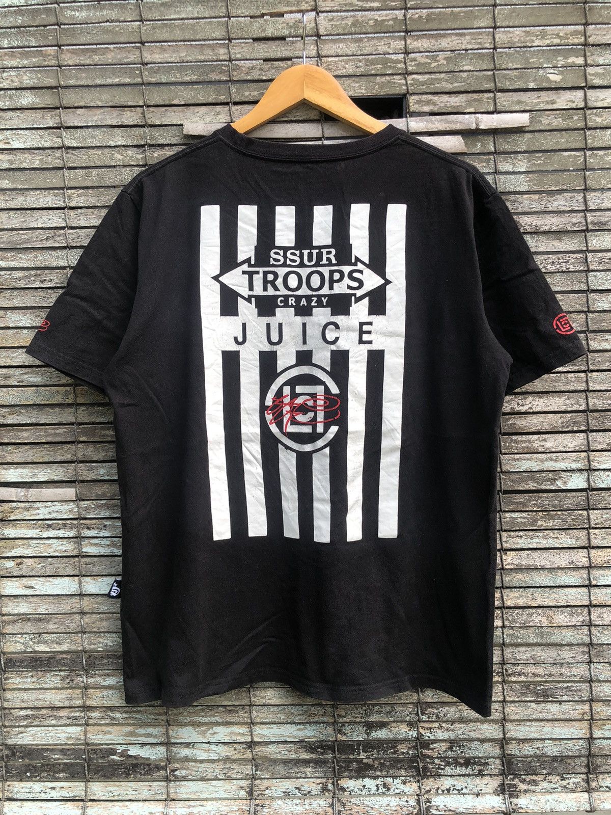 Japanese Brand Vintage Y2K SSUR TROOPS CRAZY JIUCE X CLOT Backhit Tee Size US L / EU 52-54 / 3 - 2 Thumbnail