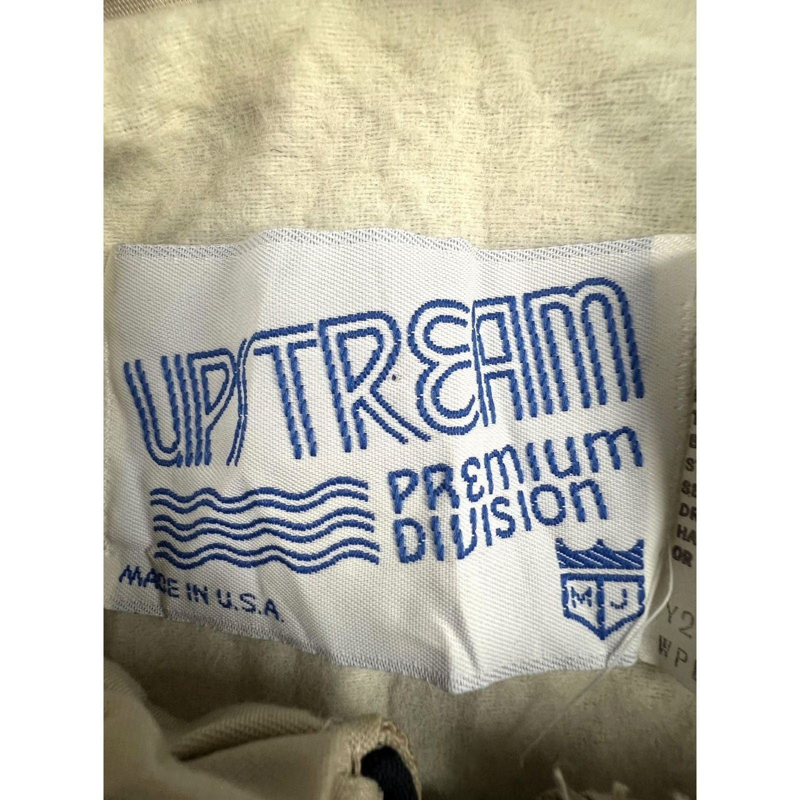 Vintage VINTAGE Upstream Premium Division Jacket Mens Beige Windbreaker Lined Short Sleeve Zip Pockets Fall XL Regular Size US XL / EU 56 / 4 - 3 Thumbnail