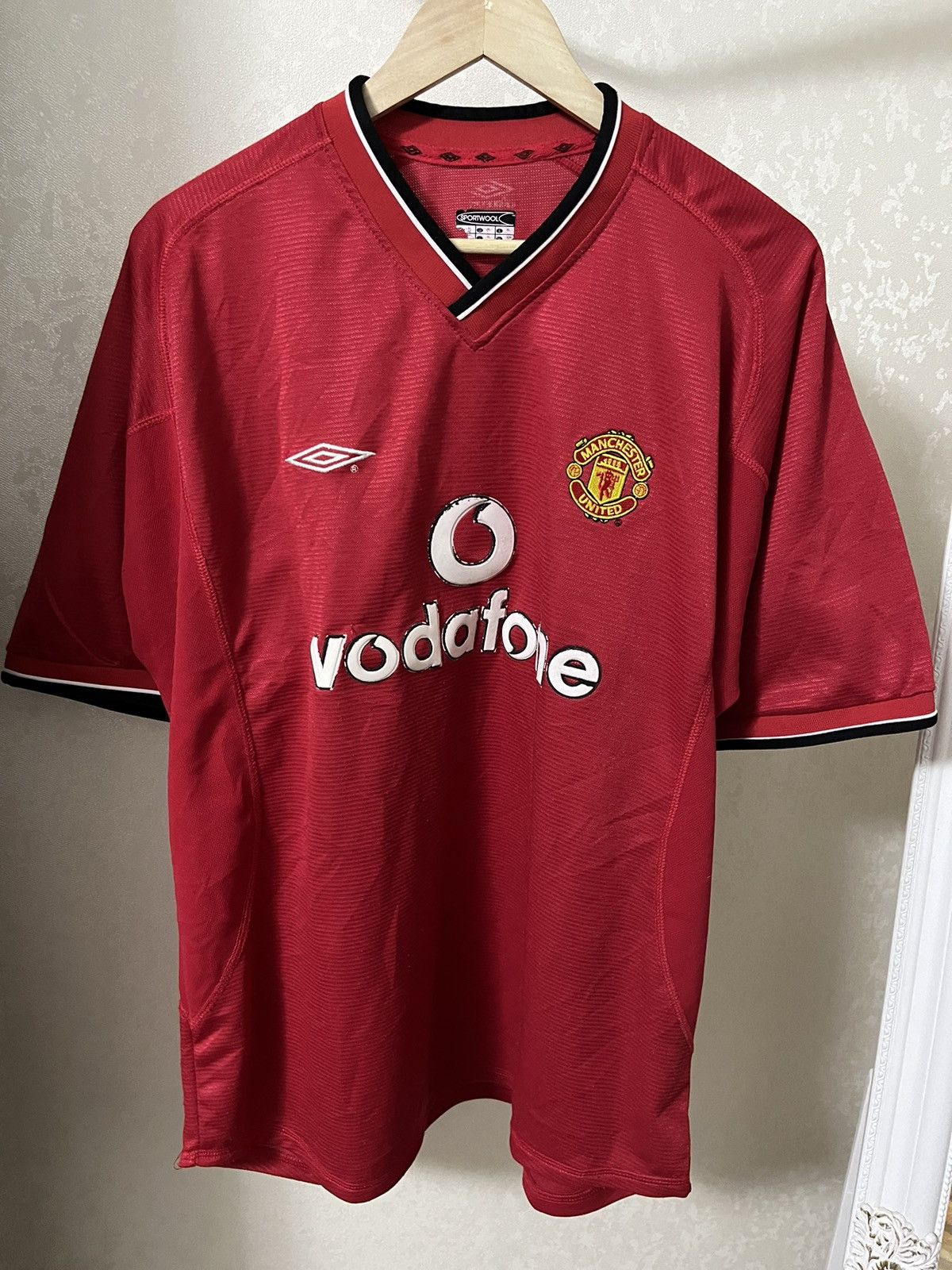 Vintage Umbro Vintage Manchester United 00/02 Home Blokecore Jersey Size US XL / EU 56 / 4 - 1 Thumbnail