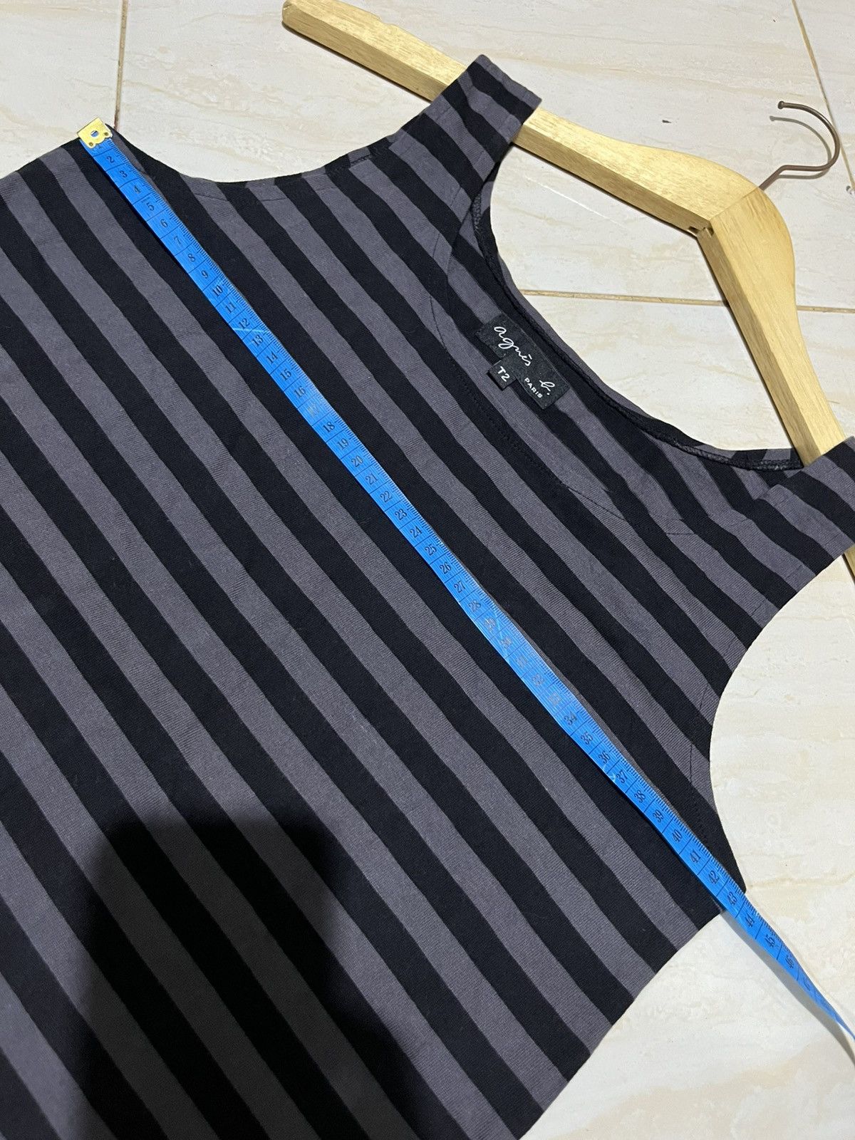 agnes b. Agnes B Black / Grey Stripe Size US S / EU 44-46 / 1 - 7 Thumbnail