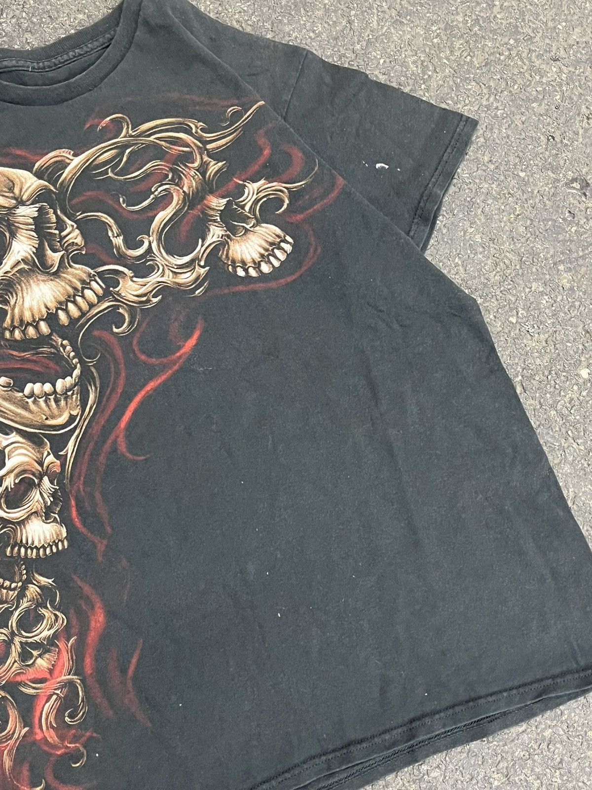 Vintage Grunge skull affliction style shirt hyper rare y2k skater Size US M / EU 48-50 / 2 - 5 Thumbnail
