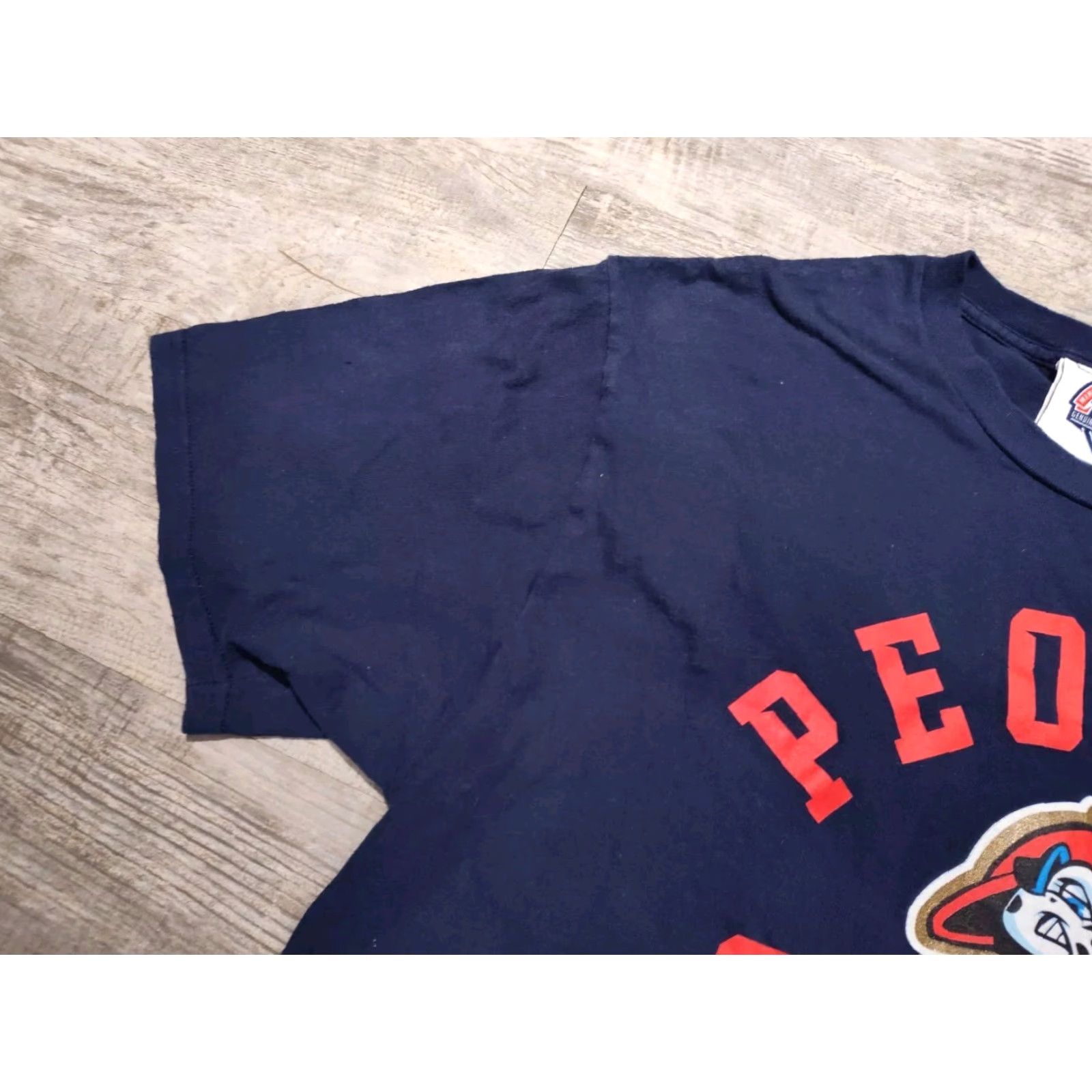Vintage VINTAGE Genuine Merchandise MiLB Peoria Chiefs Baseball T-Shirt Men L Blue Sports Short Sleeve Round Neck Size US L / EU 52-54 / 3 - 4 Thumbnail