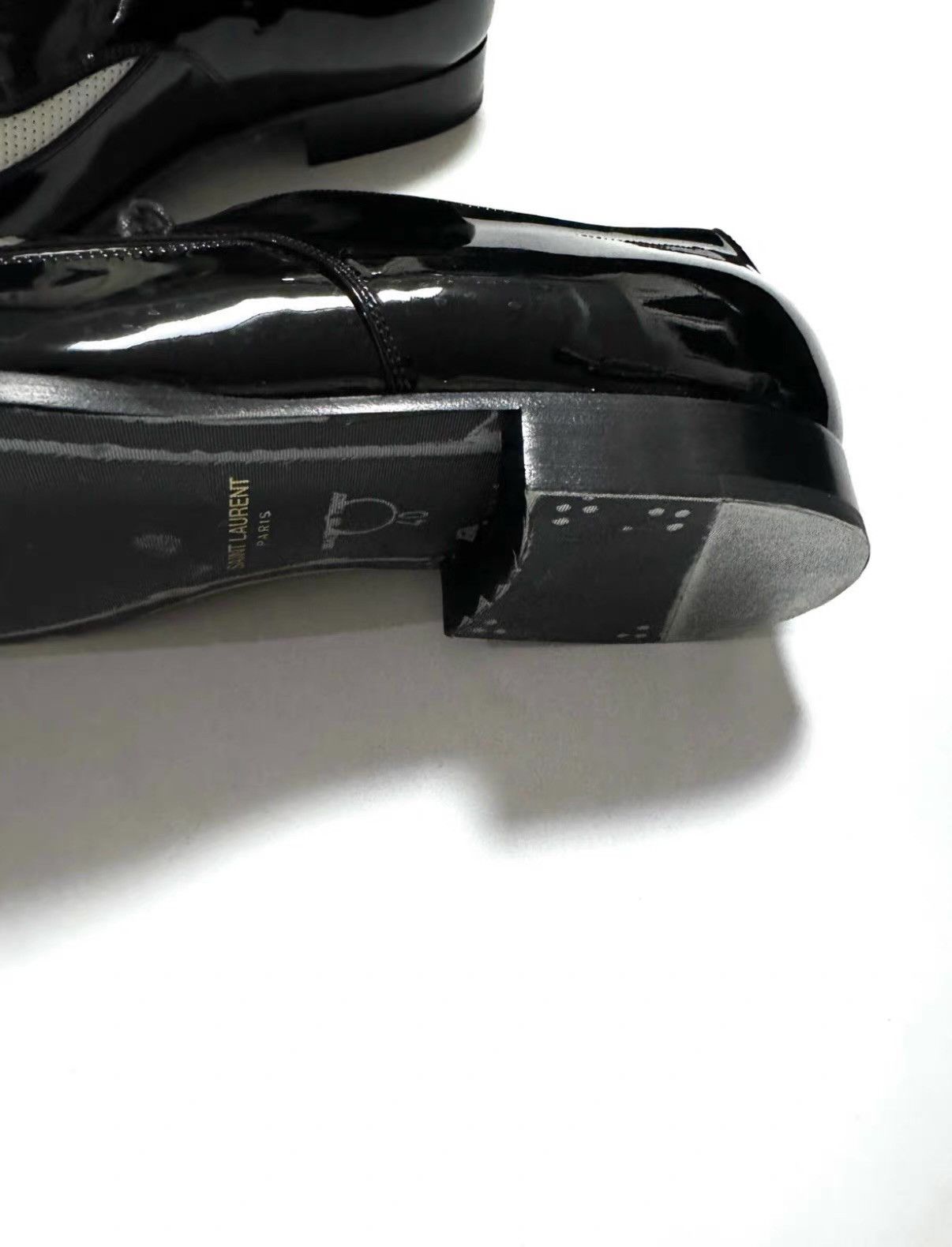 Saint Laurent Paris Saint Laurent Color-block Leather Shoes Ｑ23 Size US 7 / EU 40 - 3 Thumbnail