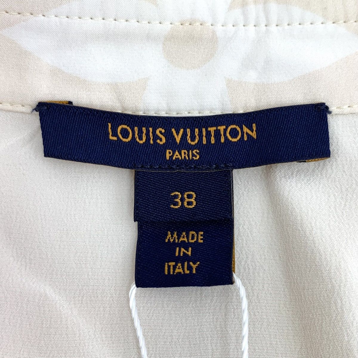Louis Vuitton Louis Vuitton Beige Mulberry Silk Sleeveless Shirt Dress Size S / US 4 / IT 40 - 7 Thumbnail